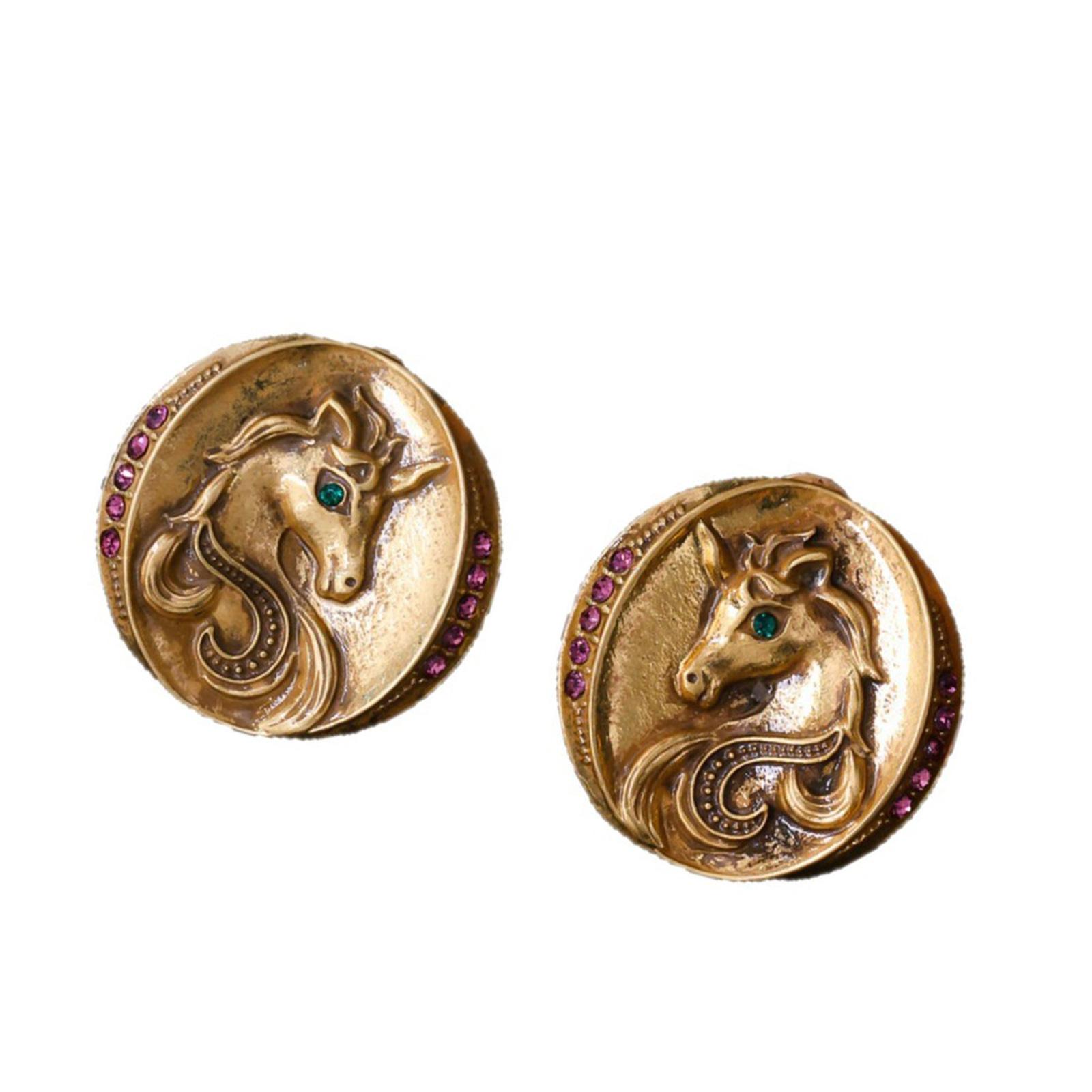 Elegant Horse Head Earrings Fashion Ear Jewelry Metal Texture Trendy Accessories Suitable for Women Teens Present 1
Elegant Horse Head Earrings Fashion Ear Jewelry Metal Texture Trendy Accessories Suitable for Women Teens Present 1
