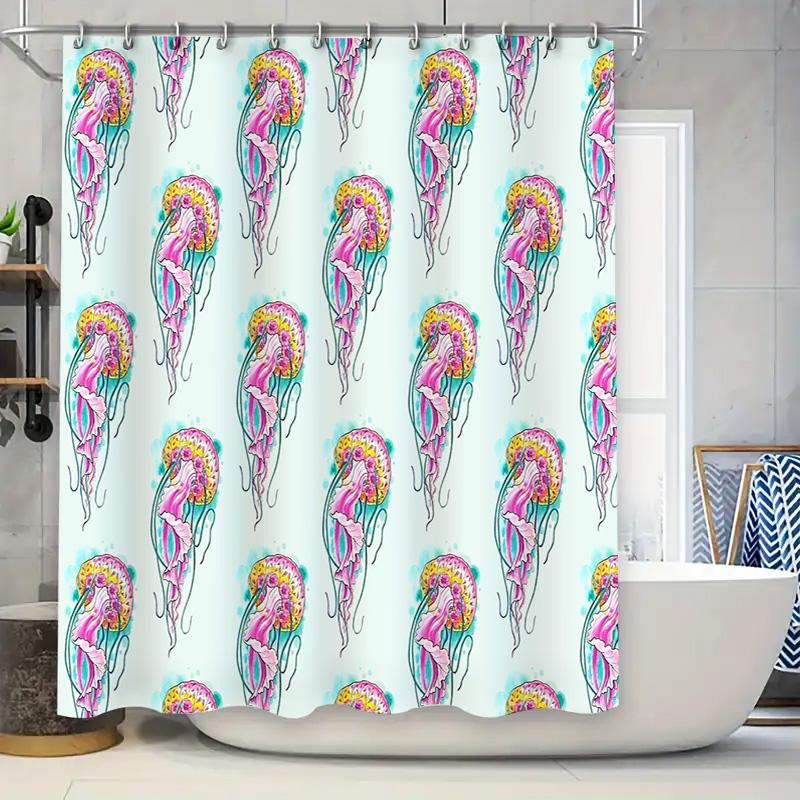 Ocean Wave Shower Curtain Sea Life Bathroom Decor Blue Fish Pattern Waterproof Fabric Washable Modern Coastal Vibes W60H190(CM)-1 Pcs
Ocean Wave Shower Curtain Sea Life Bathroom Decor Blue Fish Pattern Waterproof Fabric Washable Modern Coastal Vibes W60H190(CM)-1 Pcs