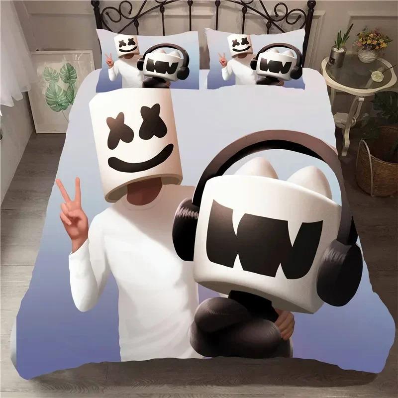 DJ Lovers Marshmelo Patern Beding Set Bedrom Soft Modern Bedspreads Comefortable Children Kids Soft Duvet Cover Comfortable Quilt Cover And Pilowcase 100*200cm Single
DJ Lovers Marshmelo Patern Beding Set Bedrom Soft Modern Bedspreads Comefortable Children Kids Soft Duvet Cover Comfortable Quilt Cover And Pilowcase 100*200cm Single