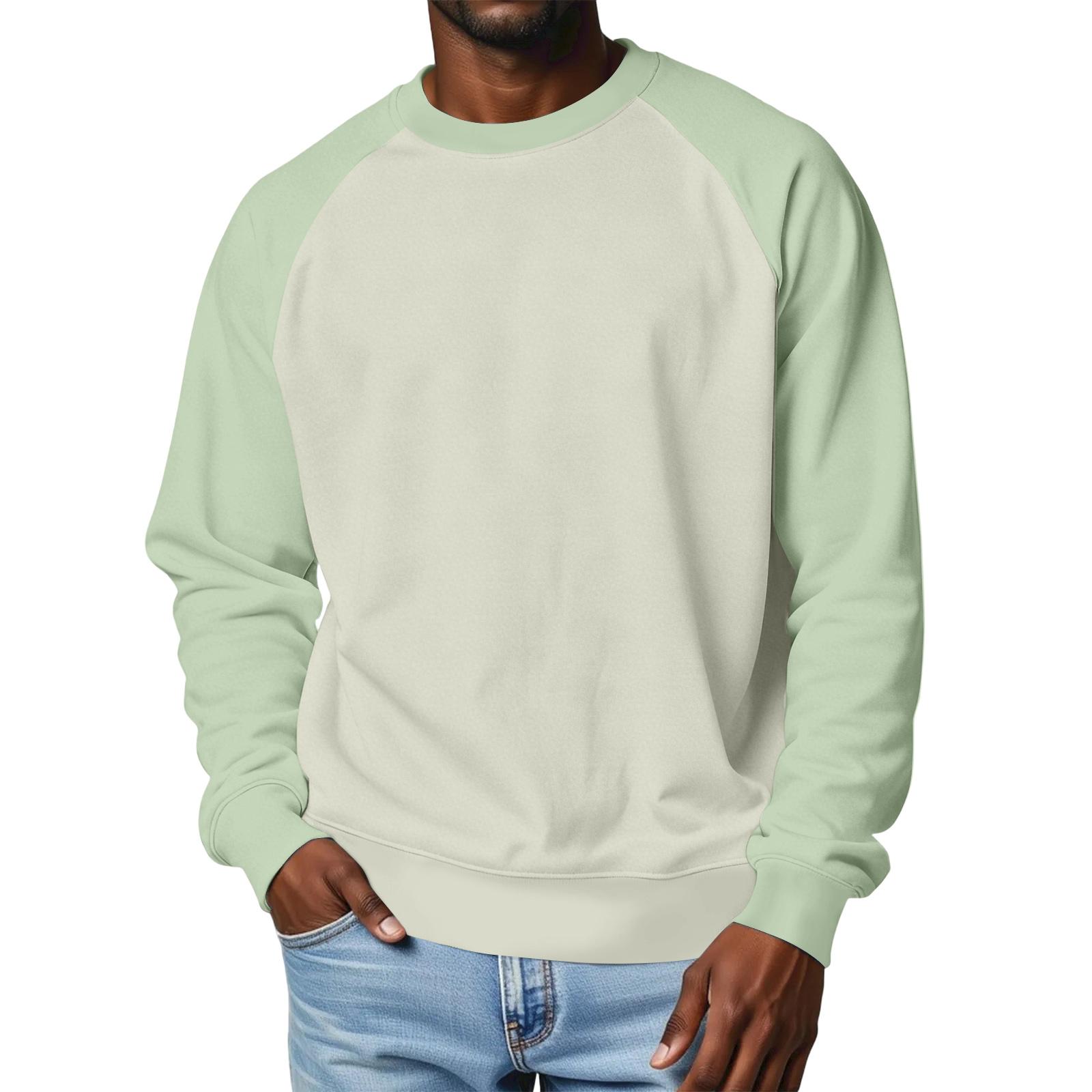 Men s Round Neck Raglan Sleeve Fleece-Lined Thick Color Sweatshirt L світло-зелений колір
Men s Round Neck Raglan Sleeve Fleece-Lined Thick Color Sweatshirt L світло-зелений колір