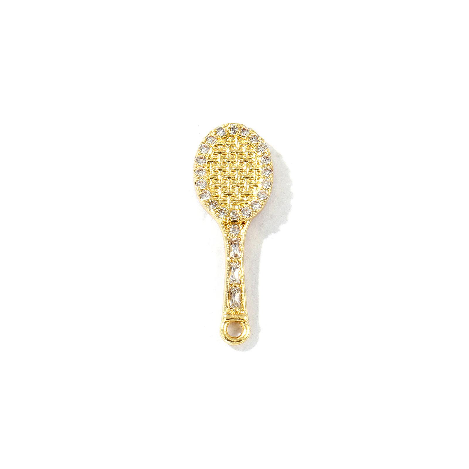 2 Pcs Brass Sport Charms Multicolor Racket Pickleball Paddle Badminton Racket Cubic Zirconia Pendants For DIY Necklace Making
2 Pcs Brass Sport Charms Multicolor Racket Pickleball Paddle Badminton Racket Cubic Zirconia Pendants For DIY Necklace Making