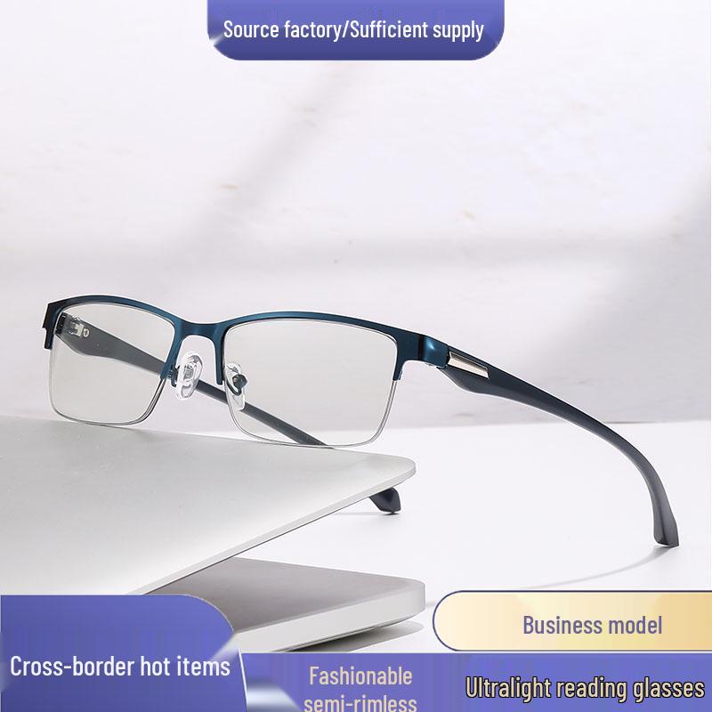 Men s Half-Rim Business Reading Glasses - Celebrity Style Single Vision for Elders No Magnification
Men s Half-Rim Business Reading Glasses - Celebrity Style Single Vision for Elders No Magnification
