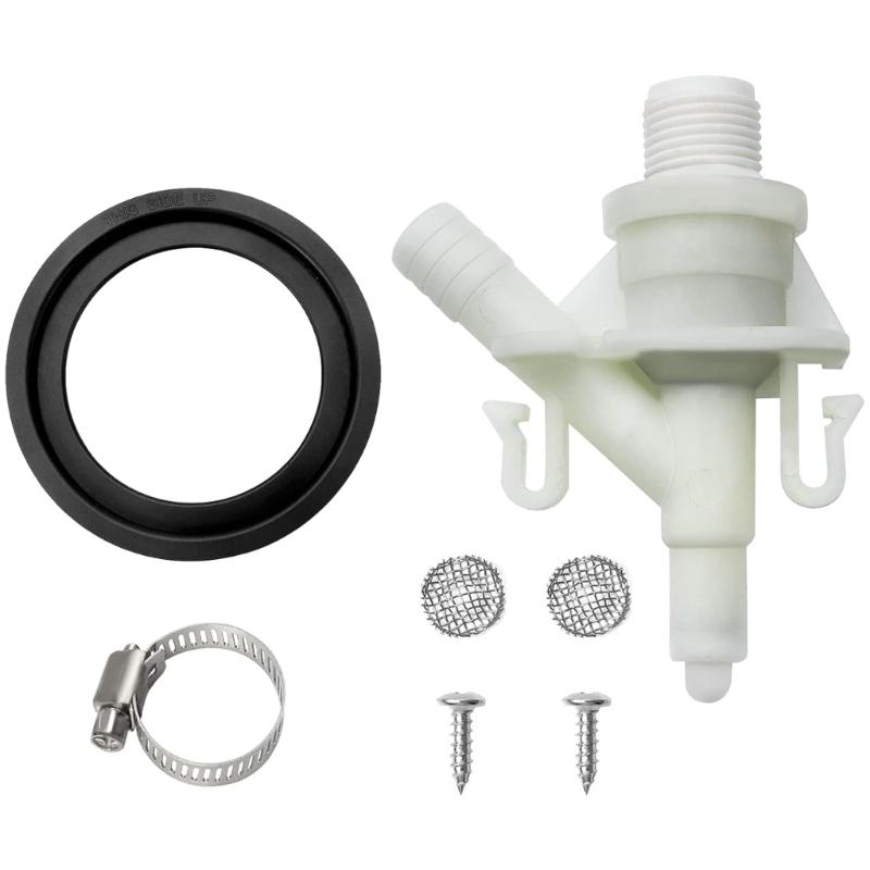 Sturdy Plastic Toilet Water Control Valves and Seal Set Filters Bathroom Accessory for Marine Campers Trailer Toilets 1
Sturdy Plastic Toilet Water Control Valves and Seal Set Filters Bathroom Accessory for Marine Campers Trailer Toilets 1