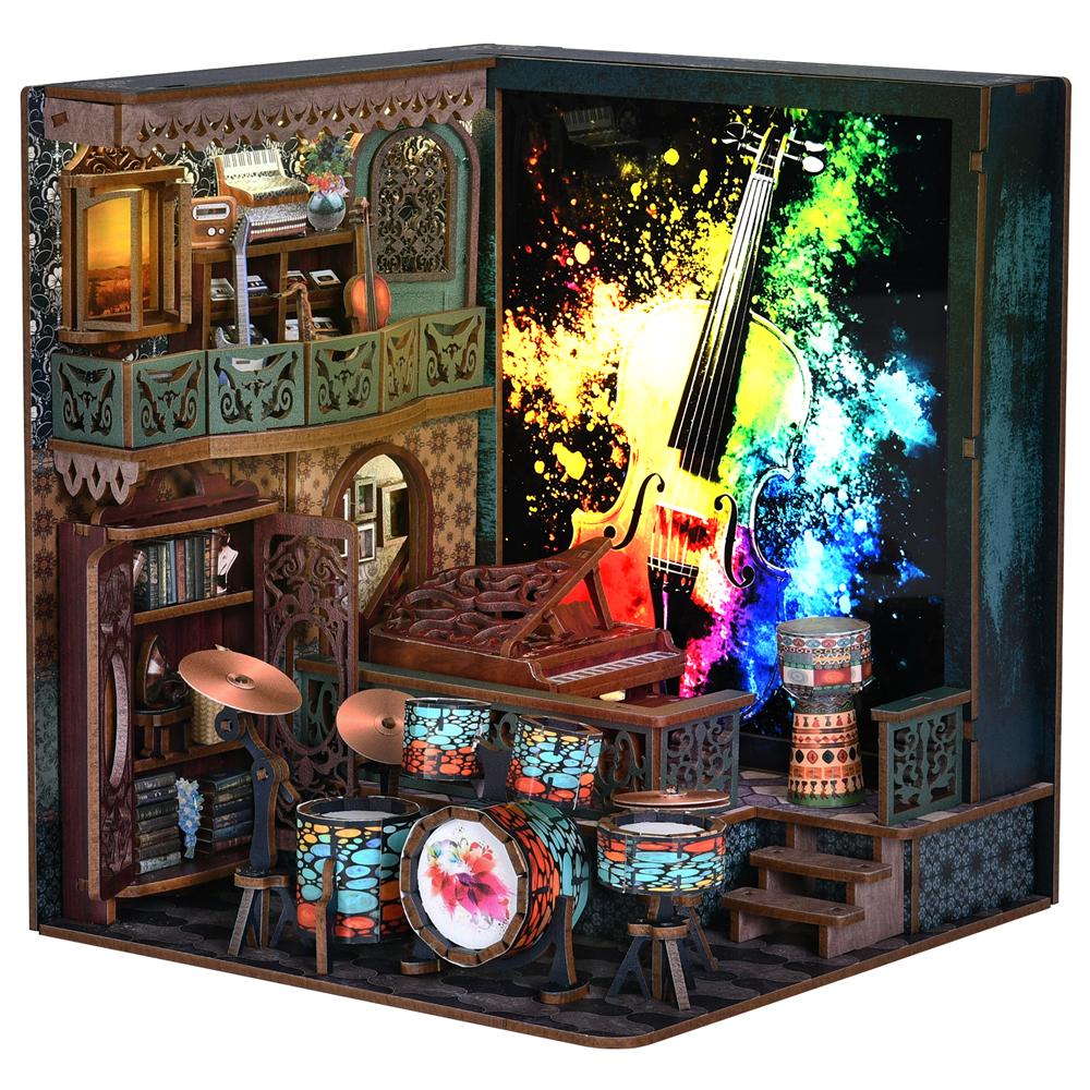 Sunshine Coffee Shop DIY Book Nook Kit 3D Wooden Puzzle Home Decoration House For Bookshelf Miniature Insert Stand Bookshelf
Sunshine Coffee Shop DIY Book Nook Kit 3D Wooden Puzzle Home Decoration House For Bookshelf Miniature Insert Stand Bookshelf