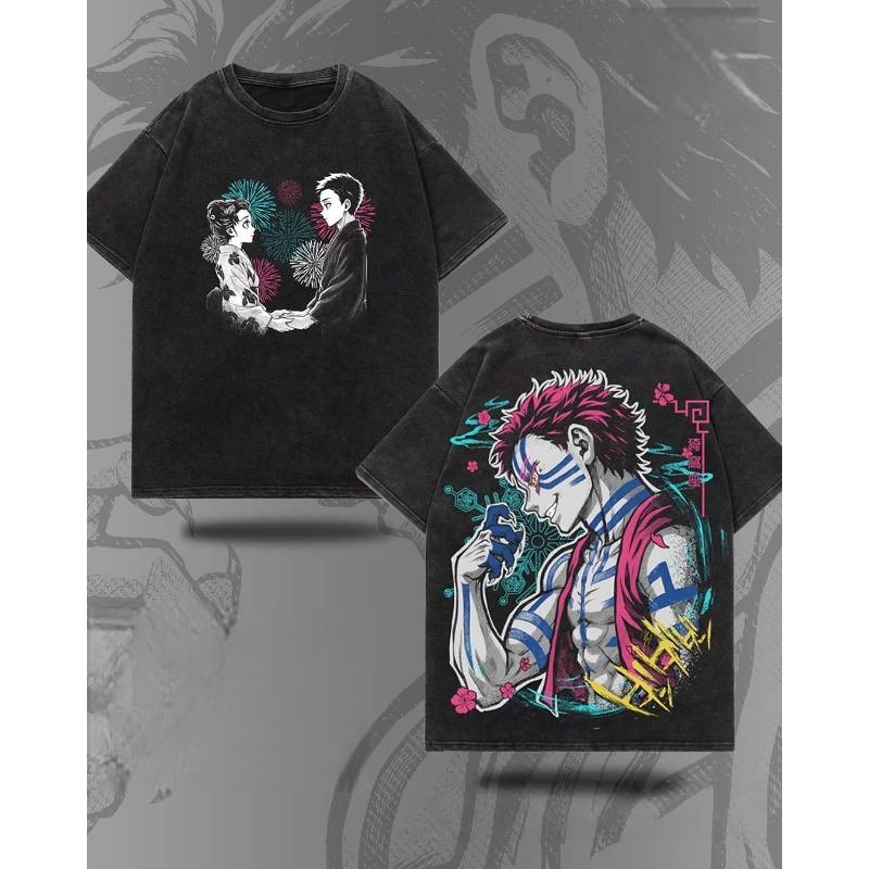 Japan Anime Demon Slayer Akaza Graphic Print T-Shirt Men Women Streetwear Harajuku Fashion Retro Washed Cotton Summer New Tee Casual Oversized Top L
Japan Anime Demon Slayer Akaza Graphic Print T-Shirt Men Women Streetwear Harajuku Fashion Retro Washed Cotton Summer New Tee Casual Oversized Top L