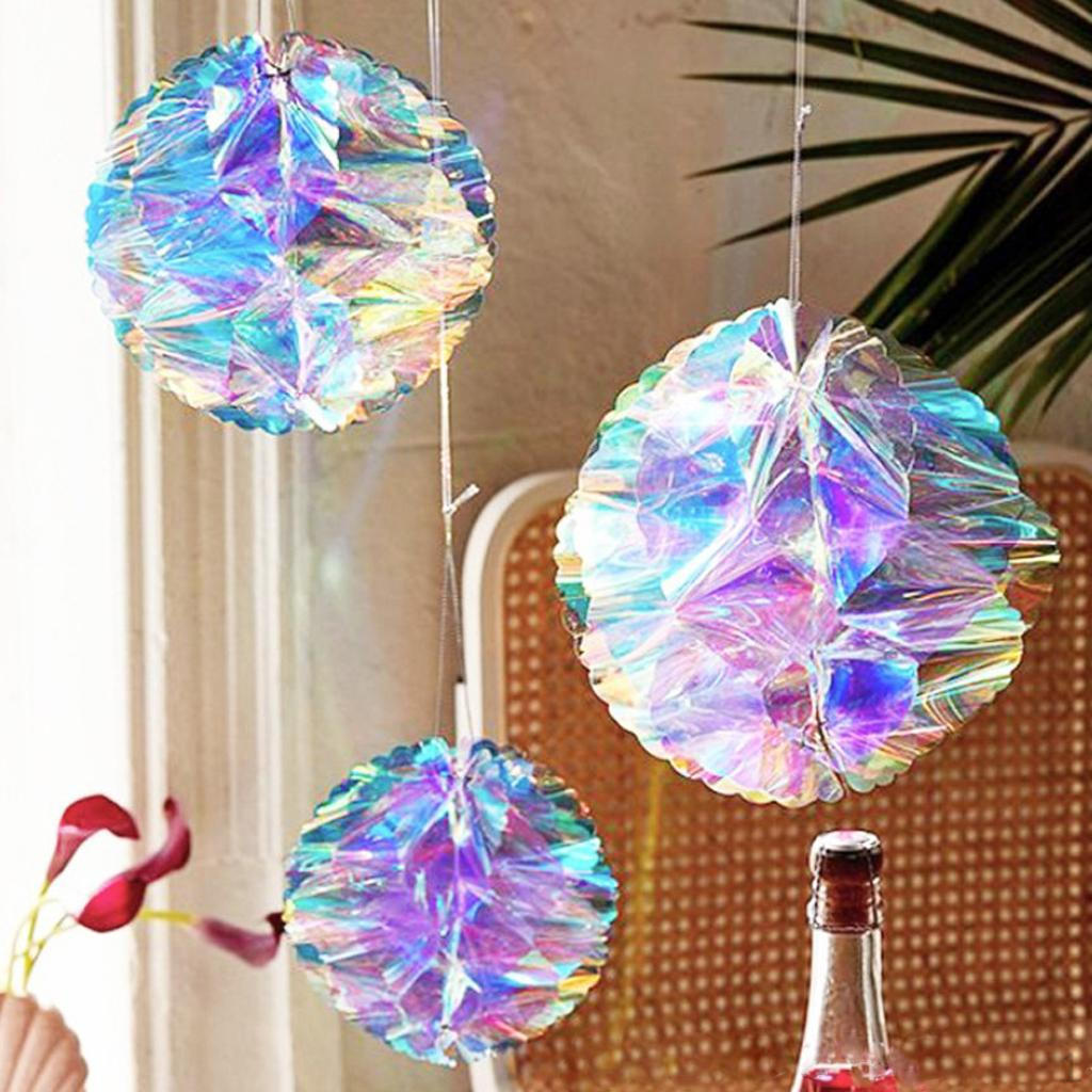 Pack of 3 Rainbow Film Gradient Hanging Honeycomb Flower Ball Wedding Decor
Pack of 3 Rainbow Film Gradient Hanging Honeycomb Flower Ball Wedding Decor