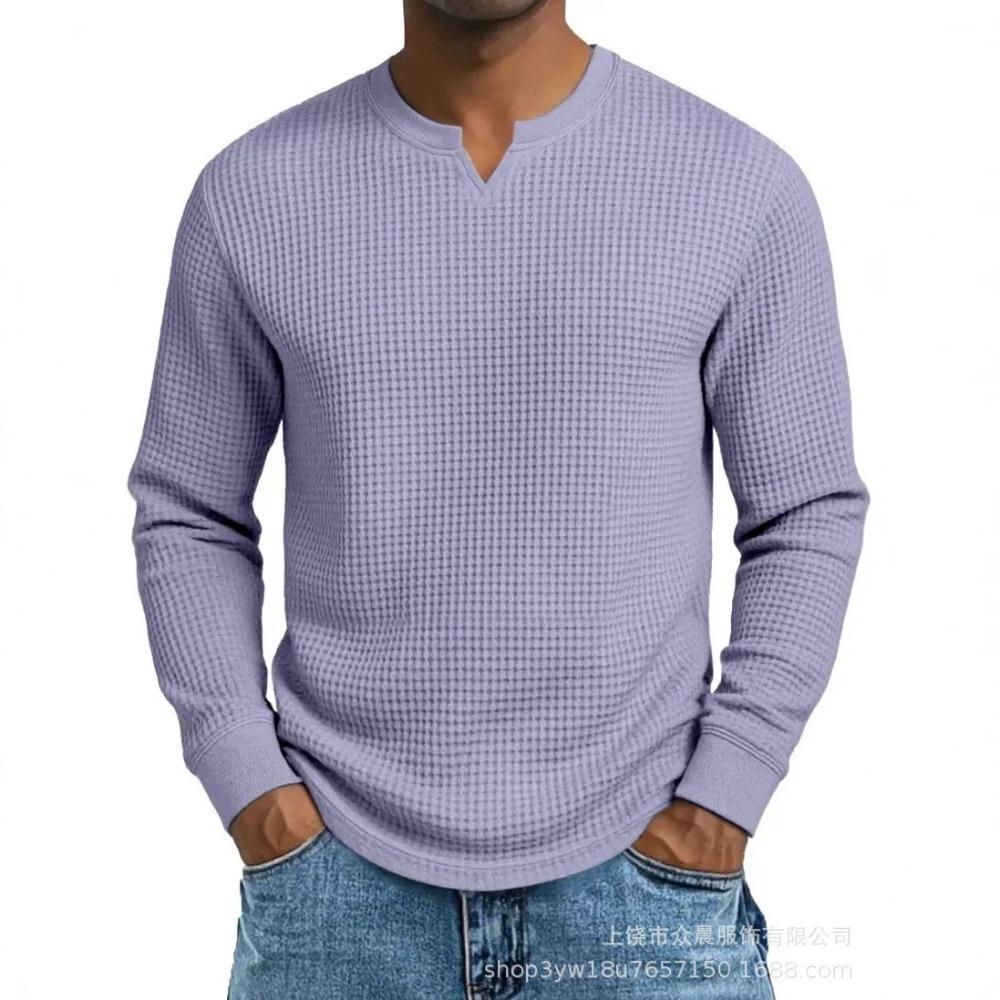 Fall Long-sleeved V-neck Casual Shirt for Men with A Fitted Design 5XL світло-фіолетового кольору
Fall Long-sleeved V-neck Casual Shirt for Men with A Fitted Design 5XL світло-фіолетового кольору