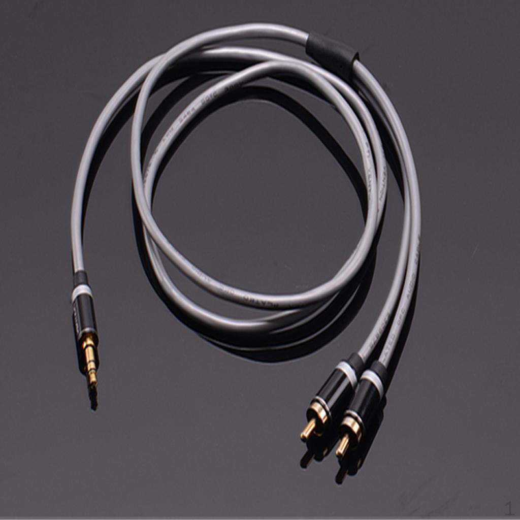 3.5mm Stereo Male To 2-RCA Audio Cable For MP3 Tablet 2Meter
3.5mm Stereo Male To 2-RCA Audio Cable For MP3 Tablet 2Meter