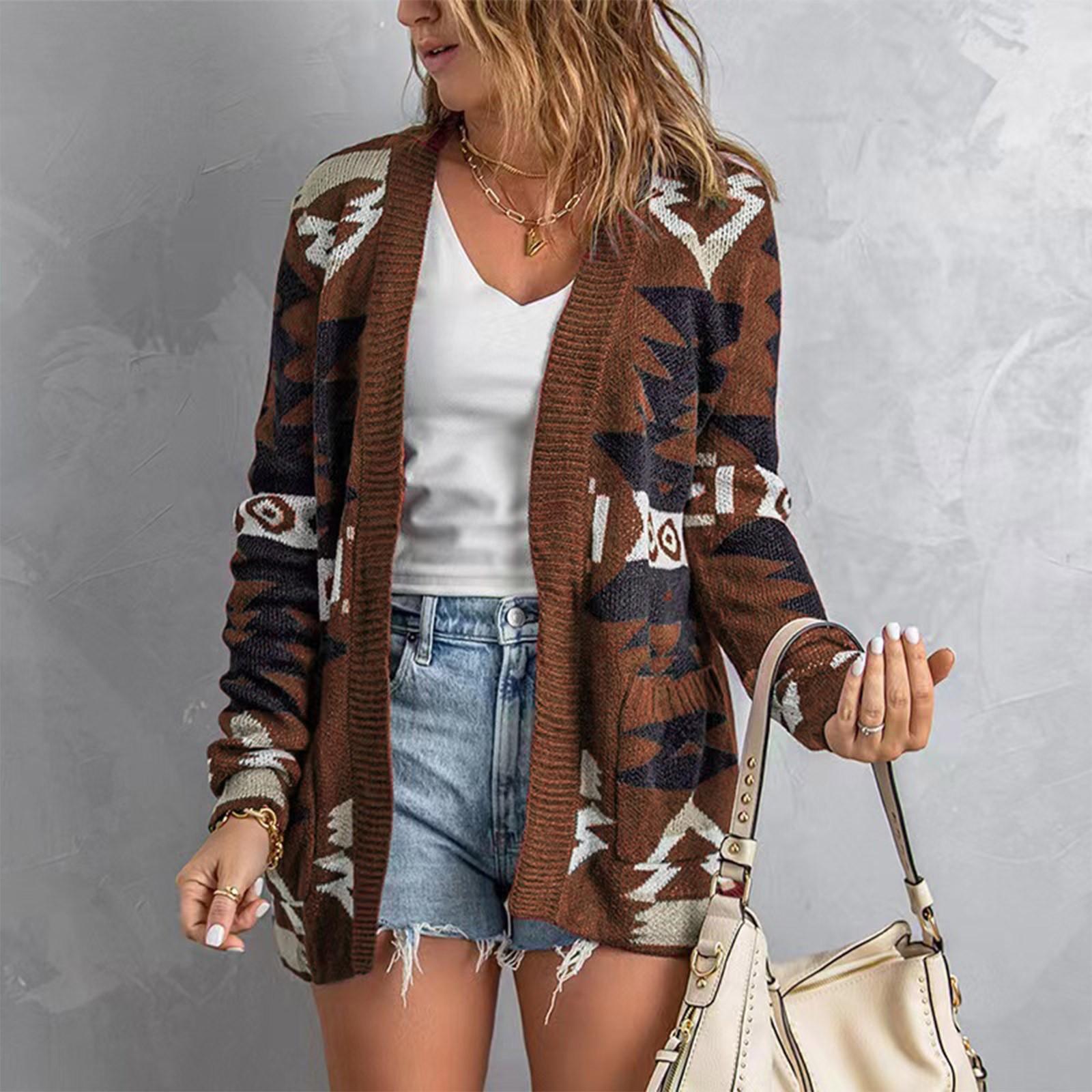 Women s Casual Fall/Winter Cardigan Geometric Print Loose Print Coat XXL кавовий
Women s Casual Fall/Winter Cardigan Geometric Print Loose Print Coat XXL кавовий