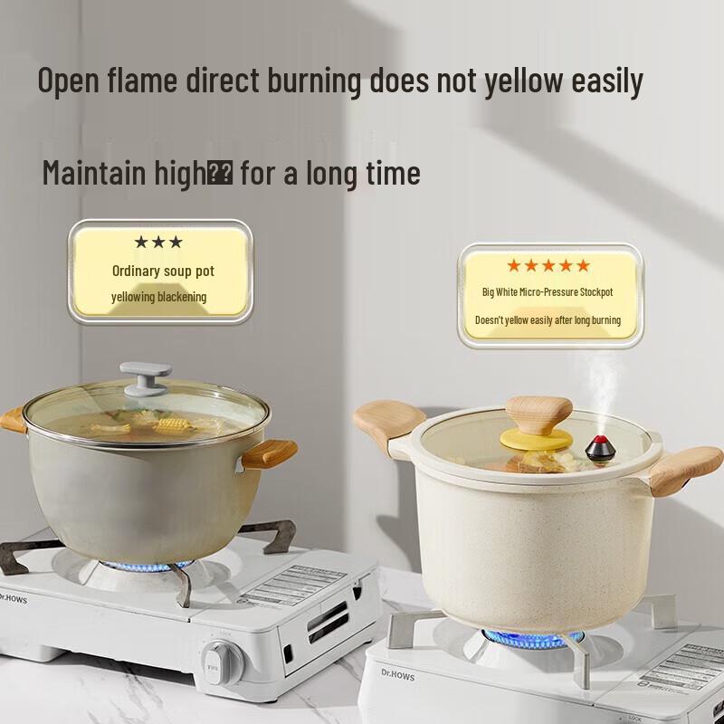 Cooker King Big White Non-Stick Soup Pot
Cooker King Big White Non-Stick Soup Pot