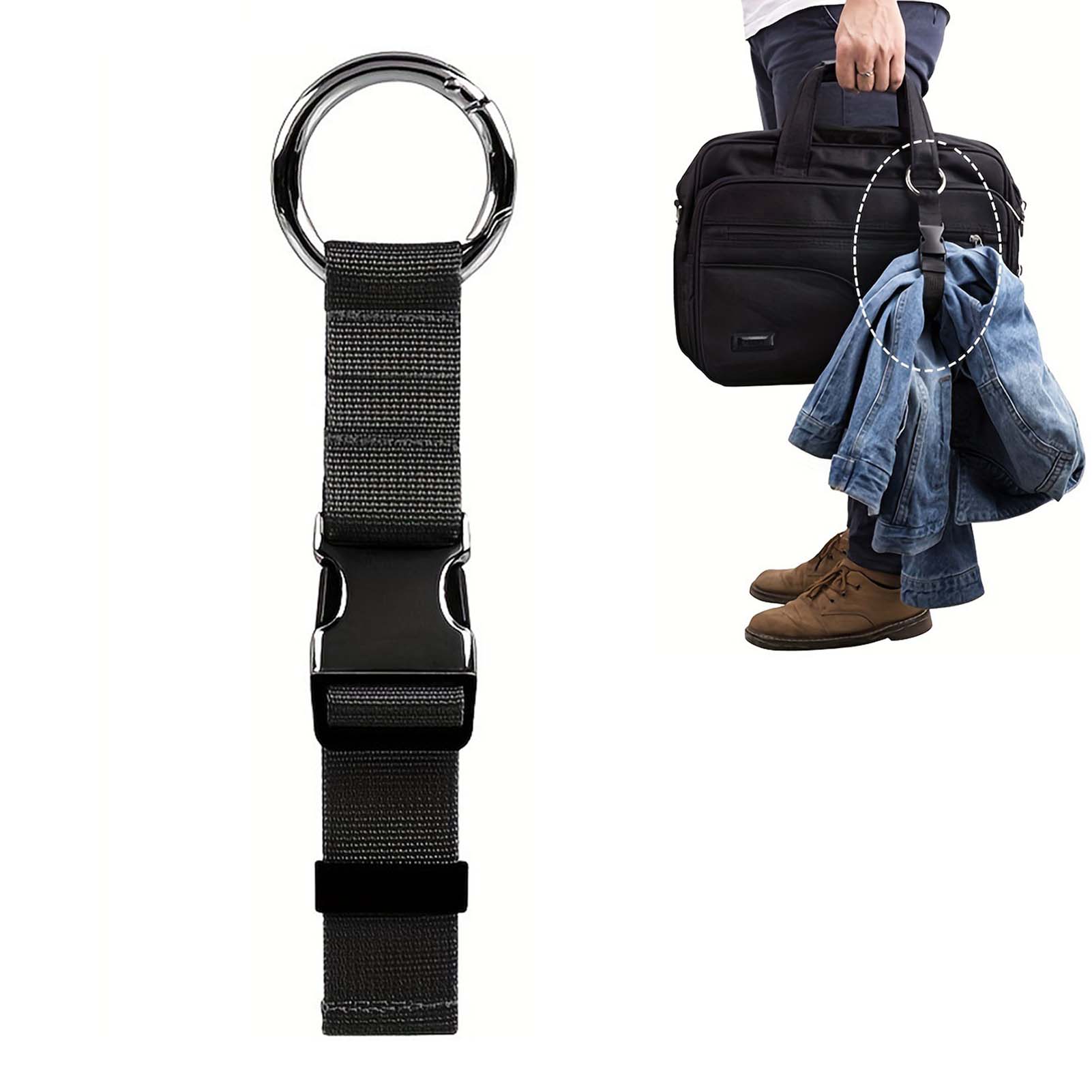 Bag Handbag Clip Luggage Strap with Wear-Resistant Material Release Buckle Suitable for Shopping Camping Climbing чёрный
Bag Handbag Clip Luggage Strap with Wear-Resistant Material Release Buckle Suitable for Shopping Camping Climbing чёрный