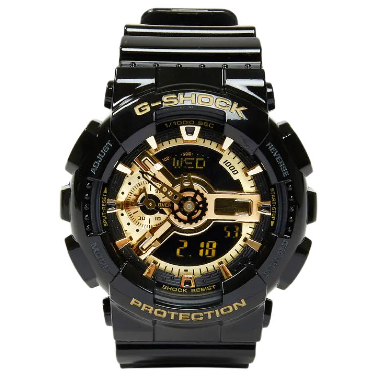CASIO Men Liquid Crystal/Analog Dual Display Series Black Watch GA-110GB-1APRSH Black Strap
CASIO Men Liquid Crystal/Analog Dual Display Series Black Watch GA-110GB-1APRSH Black Strap