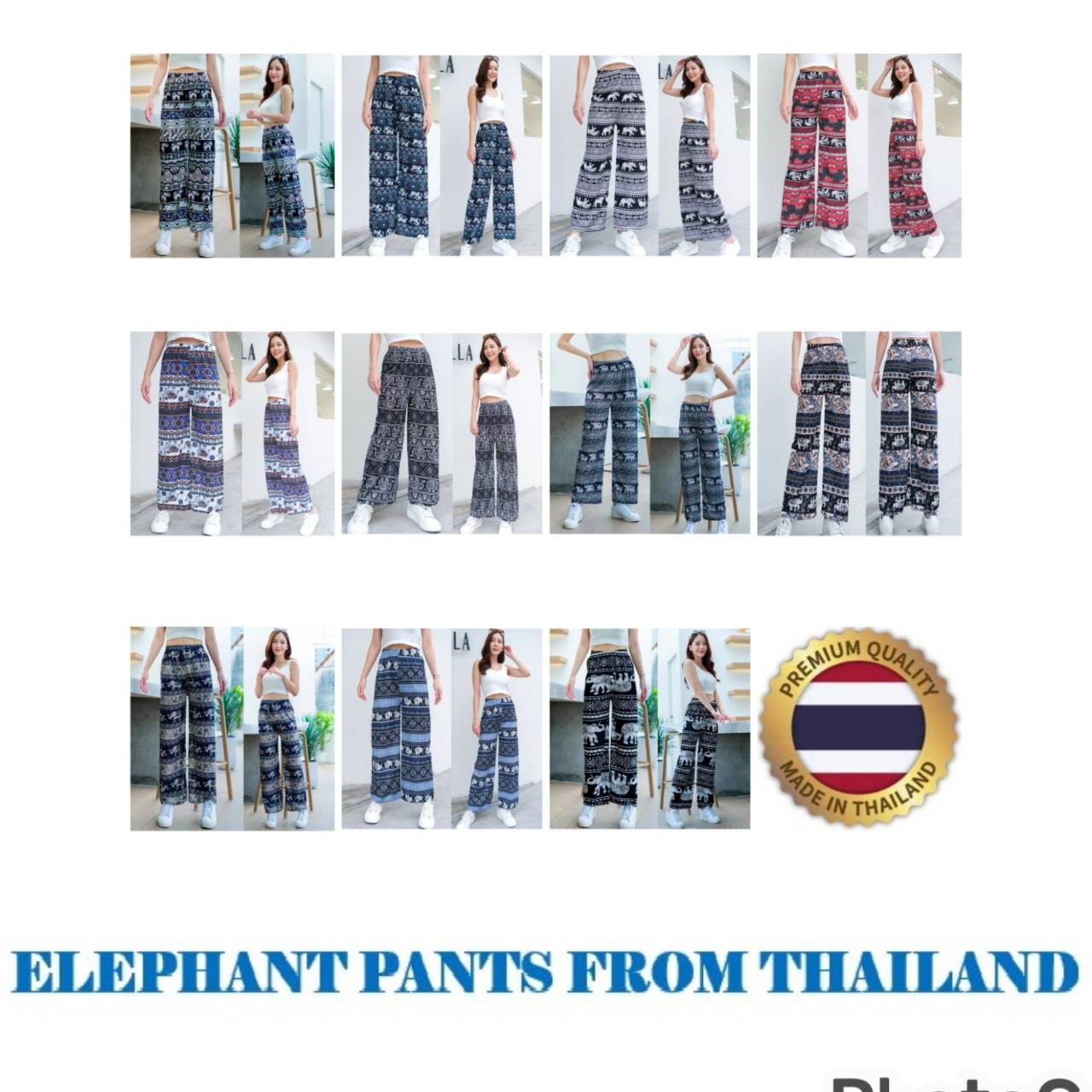 Elephant Pants Adjustable High Elastic Waistband Women Sexy Print Thailand Casual Streetwear Beach Summer Bohemian Retro Vintage One size
Elephant Pants Adjustable High Elastic Waistband Women Sexy Print Thailand Casual Streetwear Beach Summer Bohemian Retro Vintage One size