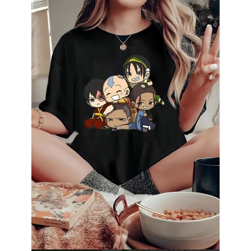Wo Casual Short Sleeve T-Shirt with Chibi Anime Character Print | Soft Stretch Round Neck Tee, Machine Washable, All-Season Comfort Top, 4XL чорний
Wo Casual Short Sleeve T-Shirt with Chibi Anime Character Print | Soft Stretch Round Neck Tee, Machine Washable, All-Season Comfort Top, 4XL чорний