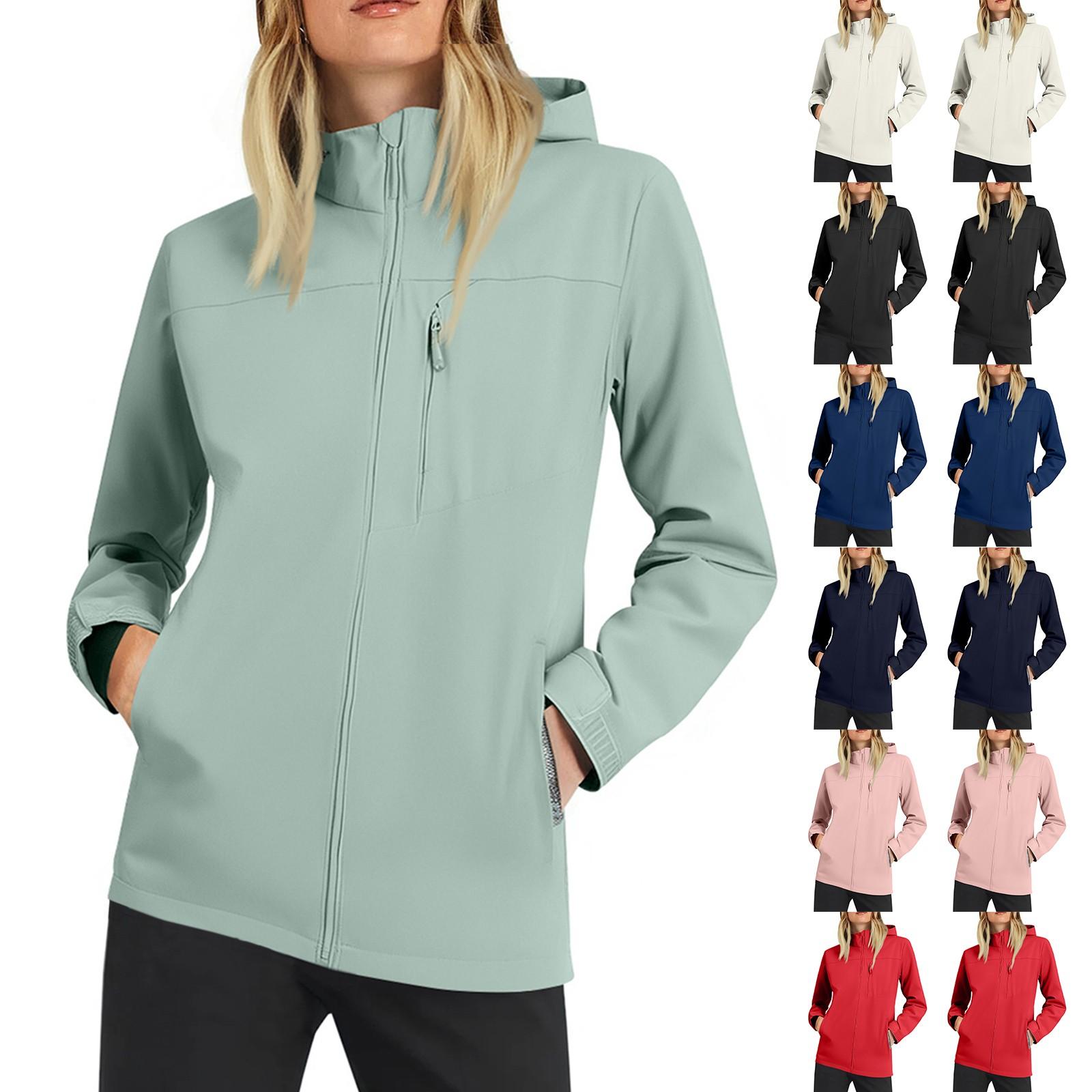 Women Solid Stripe Rain Jacket Outdoor Plus Waterproof Hooded Raincoat Windproof M білий
Women Solid Stripe Rain Jacket Outdoor Plus Waterproof Hooded Raincoat Windproof M білий