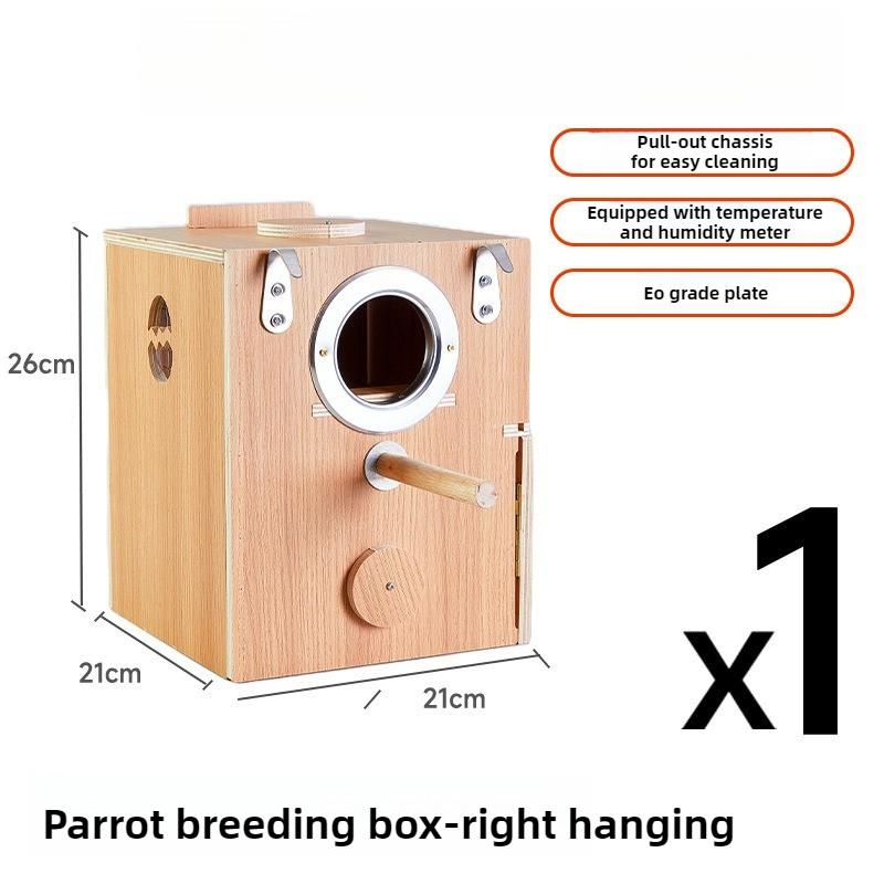 Hangable Parrot Breeding Box Real-time Temperature/humidity Warm Breeding Nest Birdcage Breathable Pet Products Supplies
Hangable Parrot Breeding Box Real-time Temperature/humidity Warm Breeding Nest Birdcage Breathable Pet Products Supplies