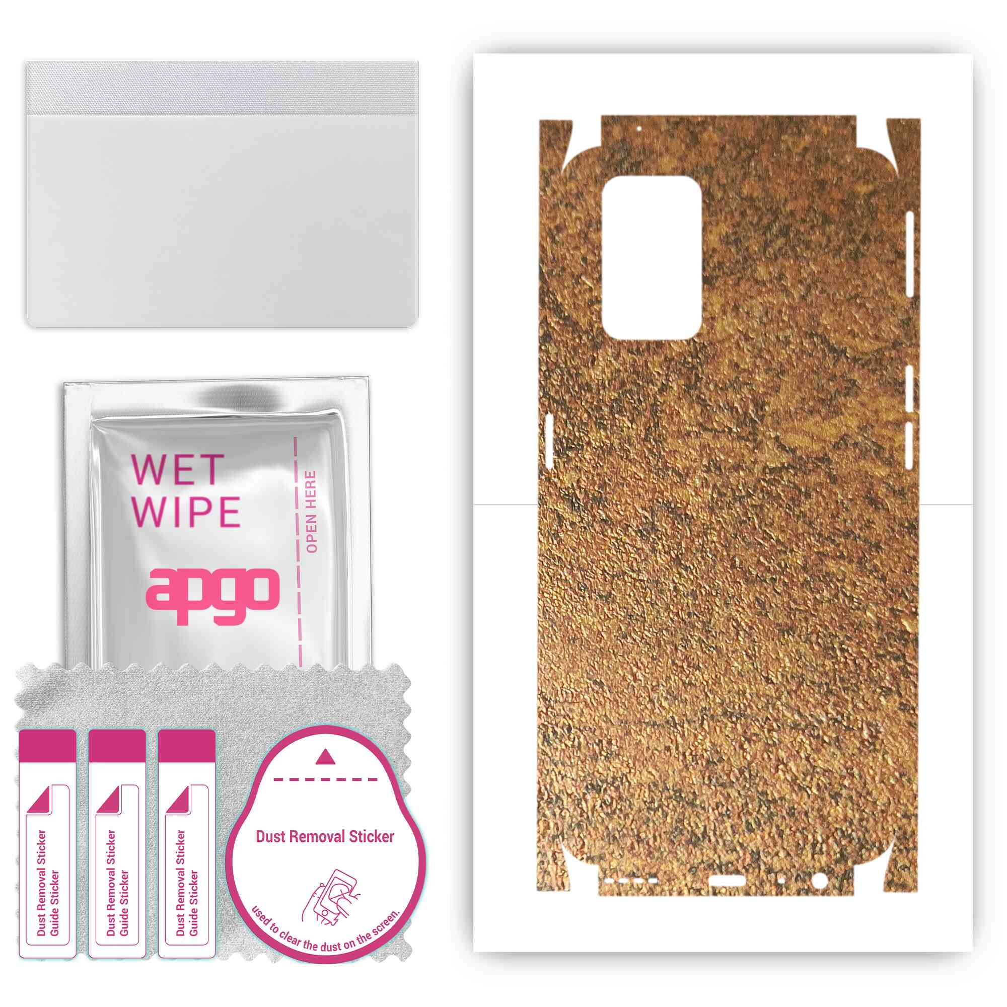 apgo Protective Skin Sticker for the back+sides compatible with Realme X7 Max, Full Wrap Film, Foil, Vinyl - Pattern Rusty Copper
apgo Protective Skin Sticker for the back+sides compatible with Realme X7 Max, Full Wrap Film, Foil, Vinyl - Pattern Rusty Copper