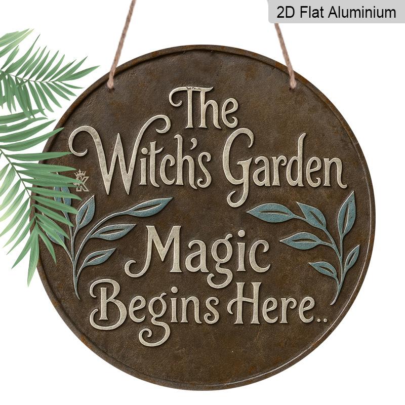 2D Flat, 1pc Round Aluminum The Witch s Garden Magic Begins Here Metal Sign, Vintage Rustic Bronze Effect Wall Plaque, Witchy Botanical & Mystical 7.87×7.87inch
2D Flat, 1pc Round Aluminum The Witch s Garden Magic Begins Here Metal Sign, Vintage Rustic Bronze Effect Wall Plaque, Witchy Botanical & Mystical 7.87×7.87inch