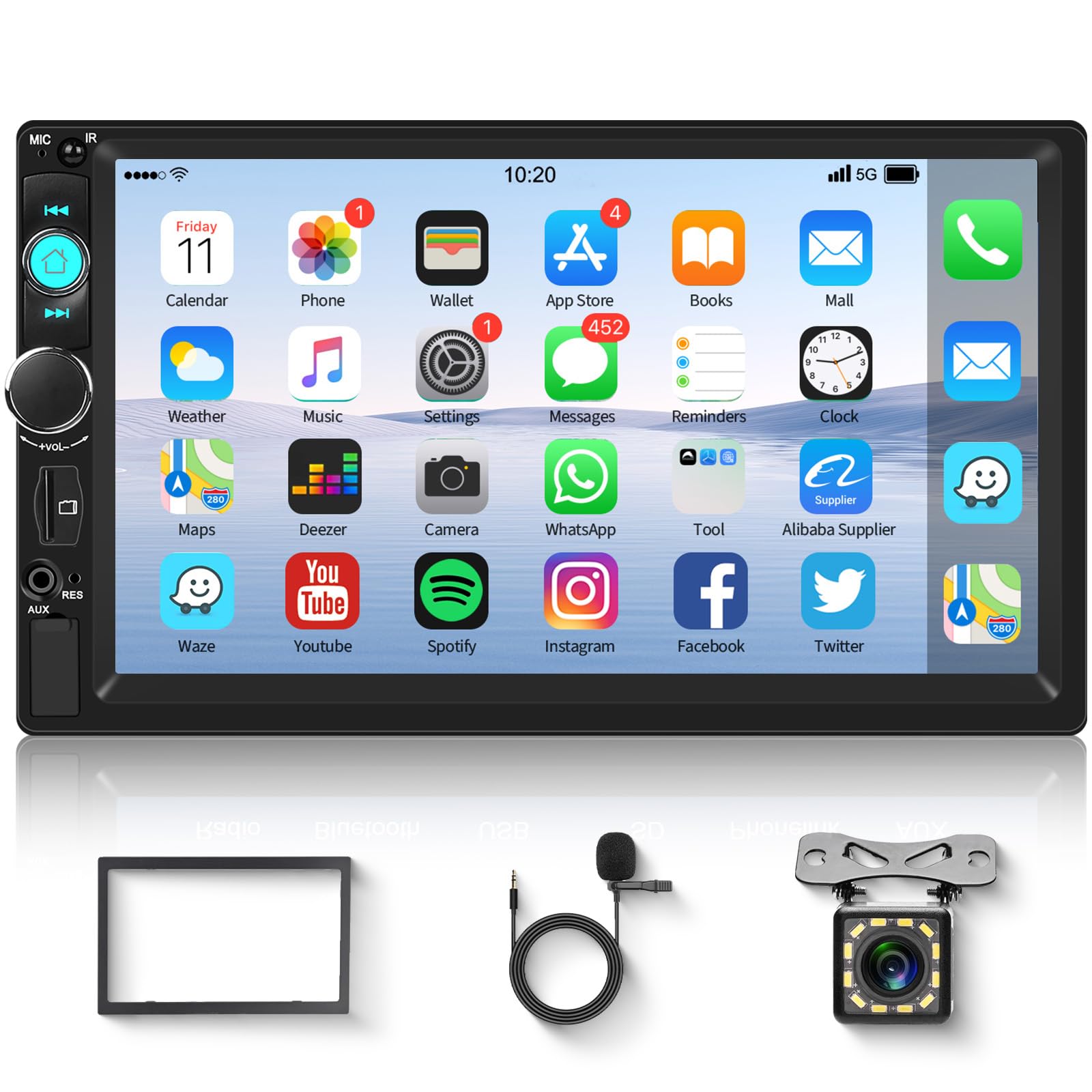 Hodozzy 2Din Автомагнитола Сенсорный экран Автомобильный мультимедийный плеер Bluetooth Double DIN FM Mirror Link Камера заднего вида Управление на руле Цветная подсветка 7 Радио,
Hodozzy 2Din Автомагнитола Сенсорный экран Автомобильный мультимедийный плеер Bluetooth Double DIN FM Mirror Link Камера заднего вида Управление на руле Цветная подсветка 7 Радио,