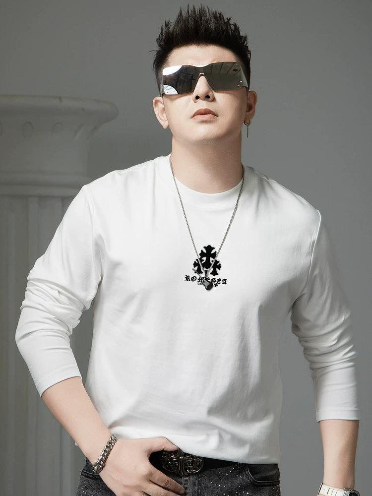 European-Style Round Neck Long-Sleeve T-Shirt for Men, 2025 Autumn New Fashion Brand Printed Tee, Men s Base Shirt, Casual Top L чёрный
European-Style Round Neck Long-Sleeve T-Shirt for Men, 2025 Autumn New Fashion Brand Printed Tee, Men s Base Shirt, Casual Top L чёрный