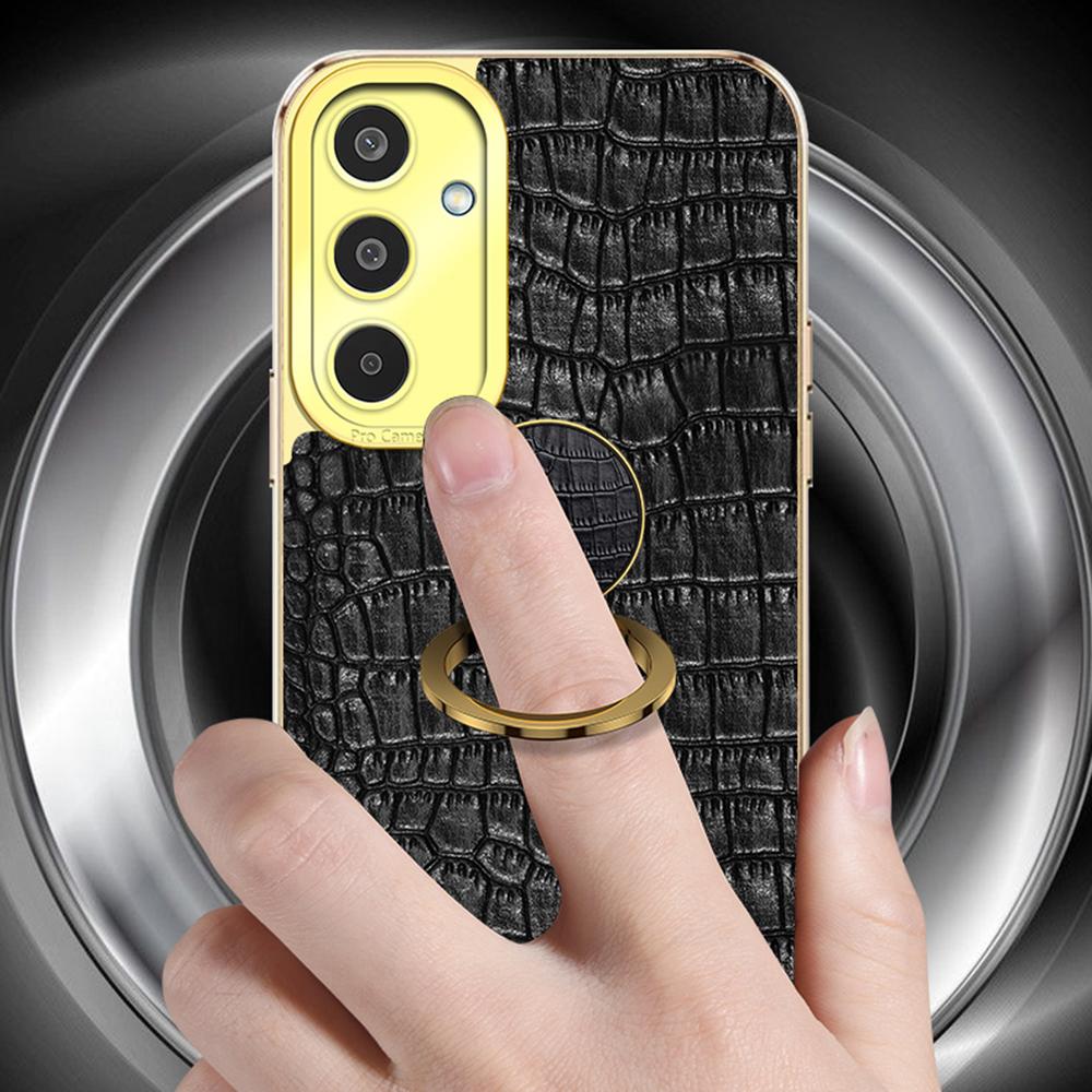 For Samsung Galaxy M35 5G Case Finger Ring Kickstand TPU+Leather 6D Electroplating Phone Cover Black
For Samsung Galaxy M35 5G Case Finger Ring Kickstand TPU+Leather 6D Electroplating Phone Cover Black