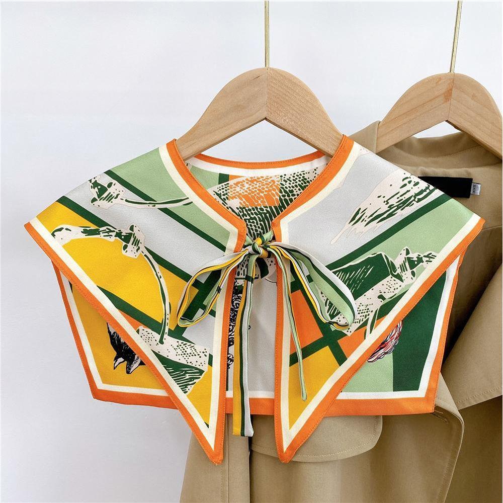 Female Clothes Print Neckerchief Scarf Collar Women Silk Scarf Fake Shirt Collar Detachable Shawl
Female Clothes Print Neckerchief Scarf Collar Women Silk Scarf Fake Shirt Collar Detachable Shawl