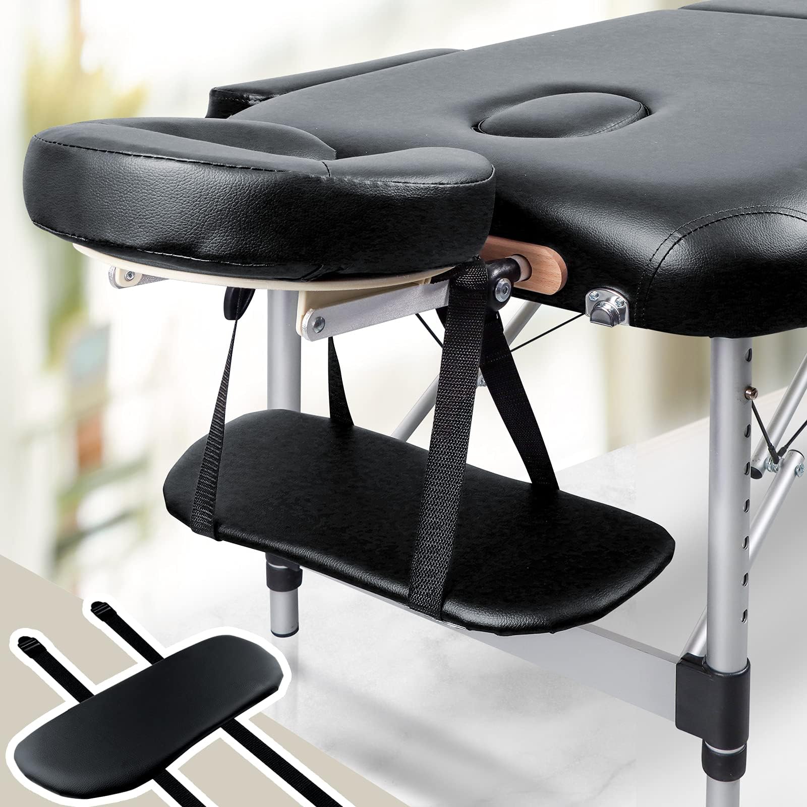 Kalolary Soft Sponge Massage Table Armrest Hanger Armrest Massage Table Armrest SPA Esthetic Bed Armrest, (Black) білий
Kalolary Soft Sponge Massage Table Armrest Hanger Armrest Massage Table Armrest SPA Esthetic Bed Armrest, (Black) білий