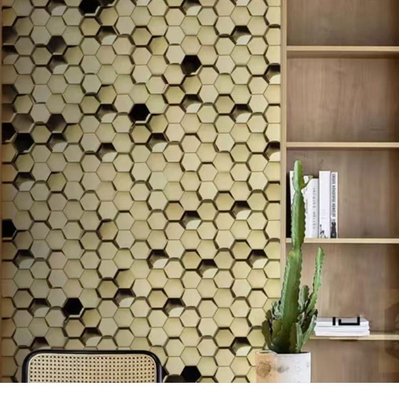 3D Hexagonal Stainless Steel Mosaic for KTV, Hotel, Bar, and Entrance Walls
3D Hexagonal Stainless Steel Mosaic for KTV, Hotel, Bar, and Entrance Walls