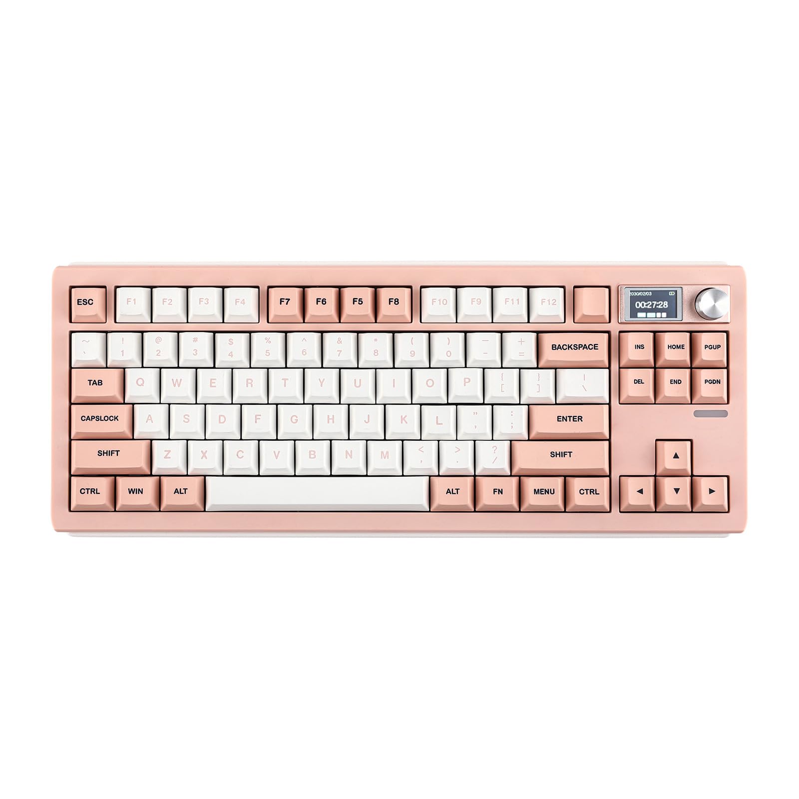 EPOMAKER Shadow-S VIA Wireless Gaming Keyboard Gasket Mechanical Keyboard 1.14 Inch Programmable Smart Screen Bluetooth2.4GhzUSB-C Wired Creamy
EPOMAKER Shadow-S VIA Wireless Gaming Keyboard Gasket Mechanical Keyboard 1.14 Inch Programmable Smart Screen Bluetooth2.4GhzUSB-C Wired Creamy