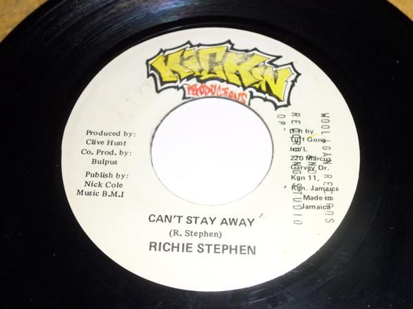 7inch Record RICHIE STEPHENS - Can t Stay Away NONE Kickin Producti Jamaica Reggae, Ska & Dub Used
7inch Record RICHIE STEPHENS - Can t Stay Away NONE Kickin Producti Jamaica Reggae, Ska & Dub Used