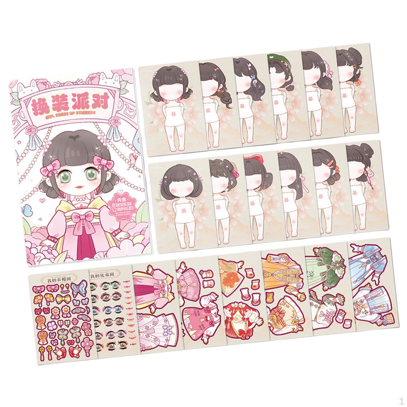 Costume Change Stickers for Dolls, Learning Activity Book with Colorful Princess Themes Girls 3+ Style A
Costume Change Stickers for Dolls, Learning Activity Book with Colorful Princess Themes Girls 3+ Style A