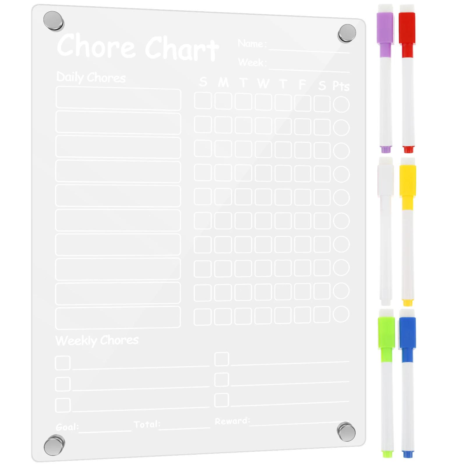 Акриловая магнитная таблица дел, таблица дел с наградами за ответственность для холодильника 12 x8 Ежедневный/еженедельный список дел Белая доска
Акриловая магнитная таблица дел, таблица дел с наградами за ответственность для холодильника 12 x8 Ежедневный/еженедельный список дел Белая доска