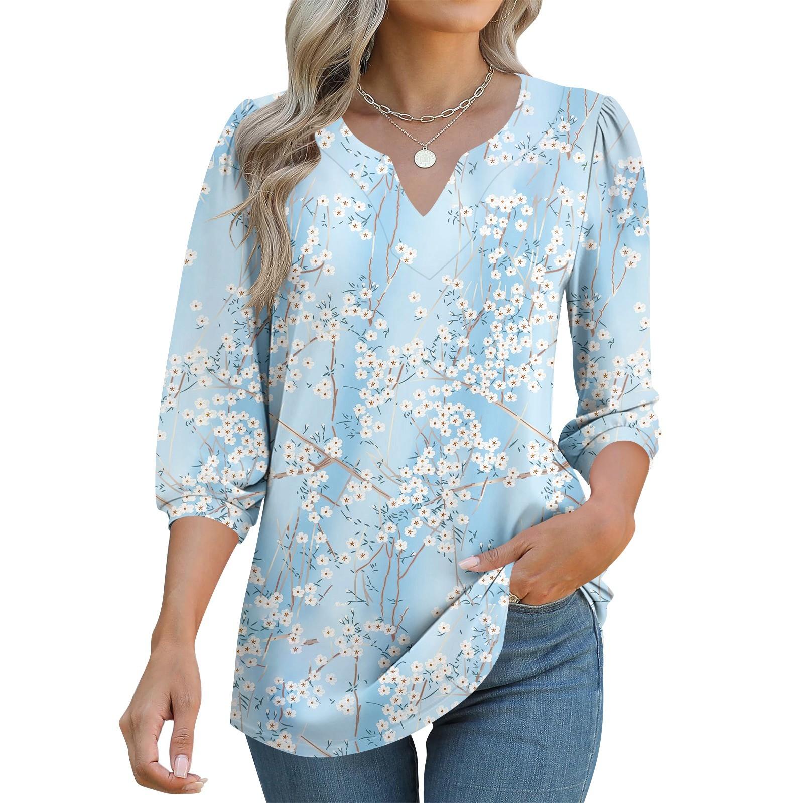 Women s 3/4 Sleeve Shirts Graphic Tees Shirts Casual Basic Tops Pullovers XXL
Women s 3/4 Sleeve Shirts Graphic Tees Shirts Casual Basic Tops Pullovers XXL