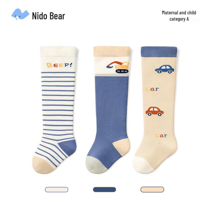 Nidobear Baby Over-Knee Breathable Cotton Socks (3-Pair Pack) 6-12 Months (Foot Length 9-11cm)
Nidobear Baby Over-Knee Breathable Cotton Socks (3-Pair Pack) 6-12 Months (Foot Length 9-11cm)
