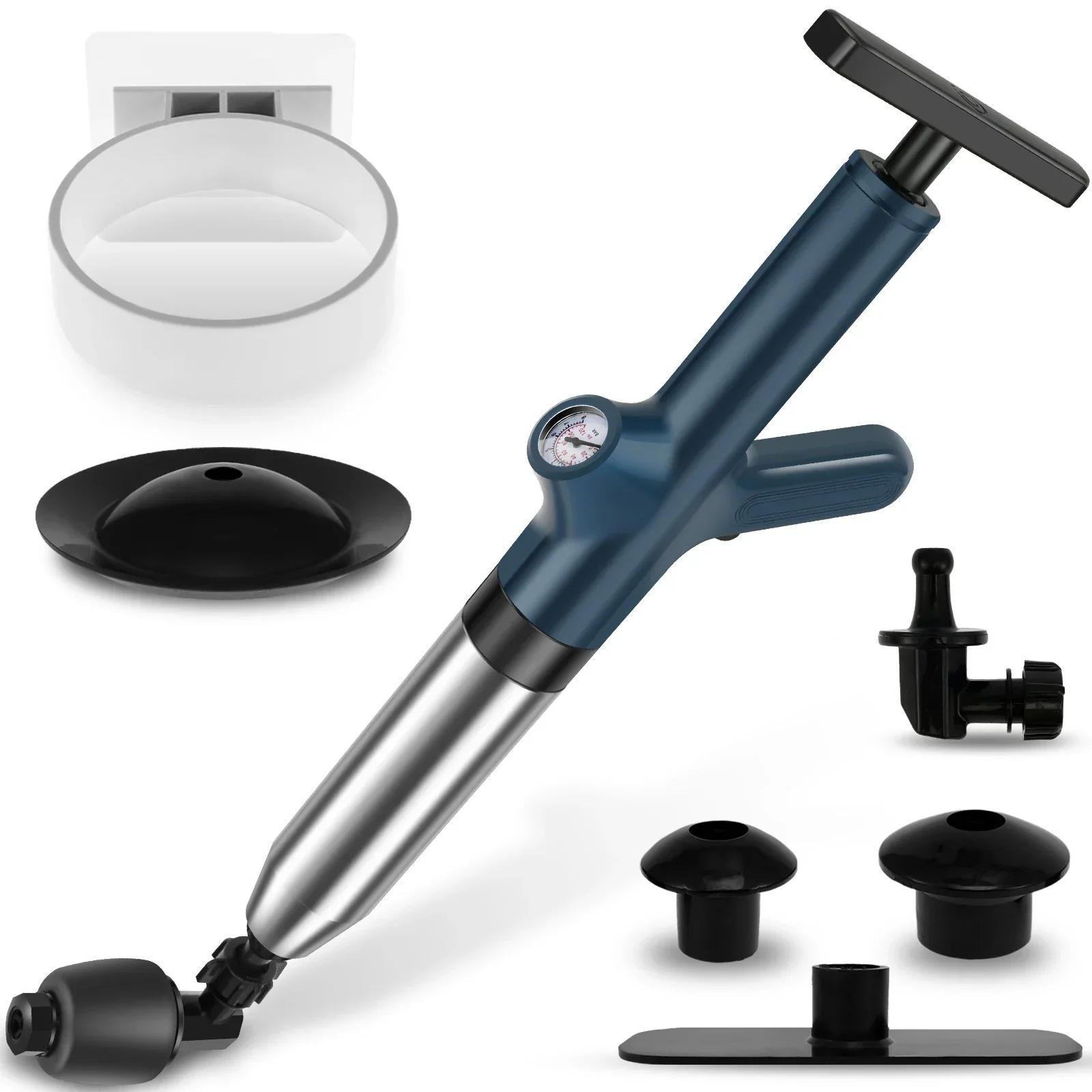 High Pressure Air Toilet Plunger Toilet Unclogger with Real-Time Barometer Drain Clog Remover for Toilet FloorDrain Kitchen Sink
High Pressure Air Toilet Plunger Toilet Unclogger with Real-Time Barometer Drain Clog Remover for Toilet FloorDrain Kitchen Sink