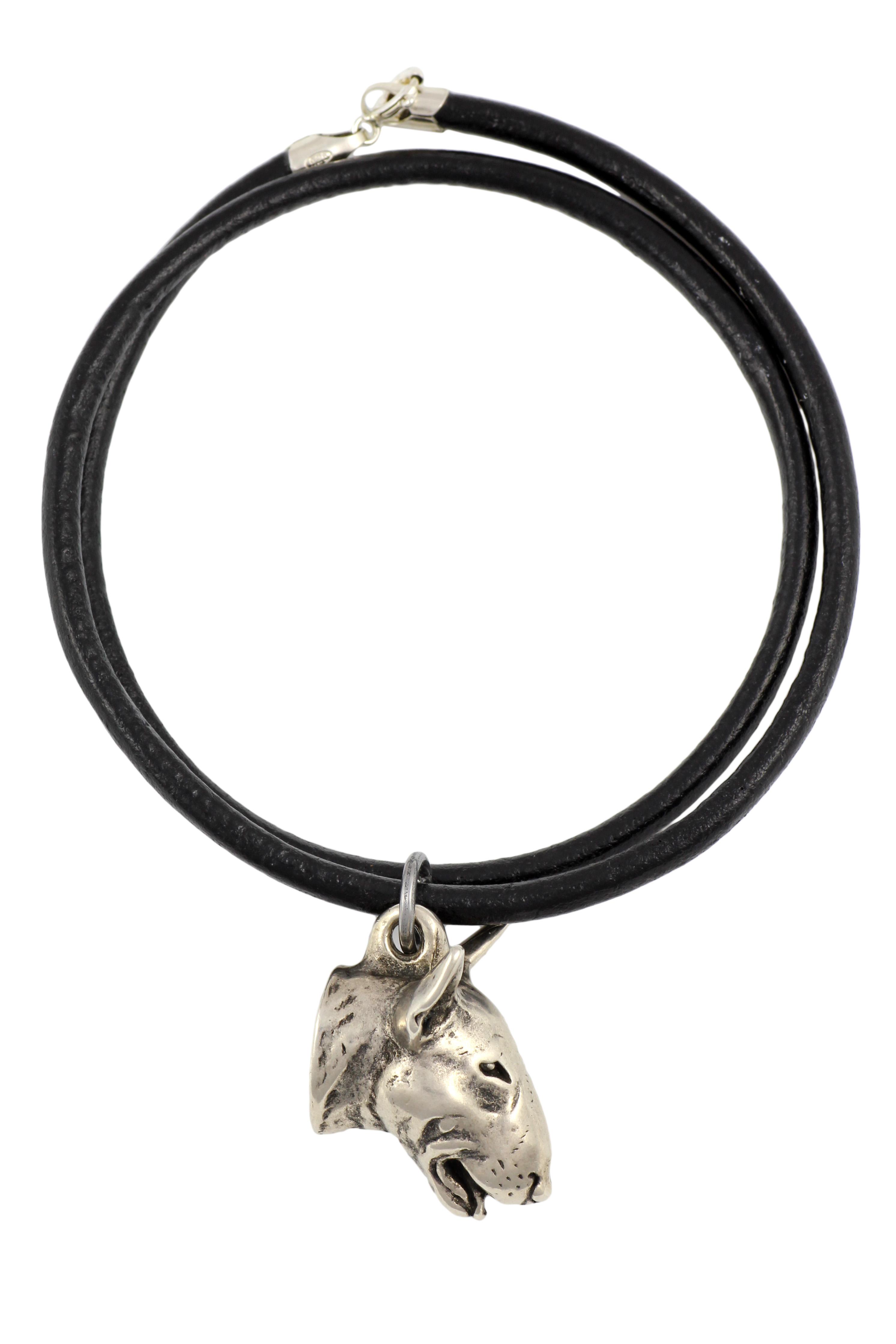 Bull Terrier, Bully I - Necklace with dog, silver-plated pendant for dog fan, unique jewelry by Art-Dog brand срібний
Bull Terrier, Bully I - Necklace with dog, silver-plated pendant for dog fan, unique jewelry by Art-Dog brand срібний