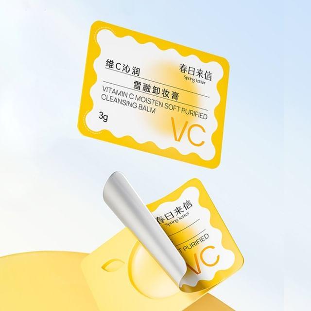Spring letter - Vitamin C Moisten Soft Purified Cleansing Balm (3pcs) Set (3g x 3pcs)
Spring letter - Vitamin C Moisten Soft Purified Cleansing Balm (3pcs) Set (3g x 3pcs)