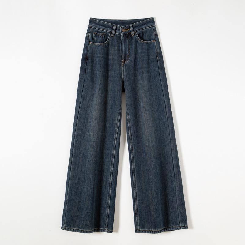 Women s Retro Blue High-Waisted Fleece-Lined Wide-Leg Jeans, Winter Slimming Casual Vintage Floor-Length Pants, Size 24 M
Women s Retro Blue High-Waisted Fleece-Lined Wide-Leg Jeans, Winter Slimming Casual Vintage Floor-Length Pants, Size 24 M