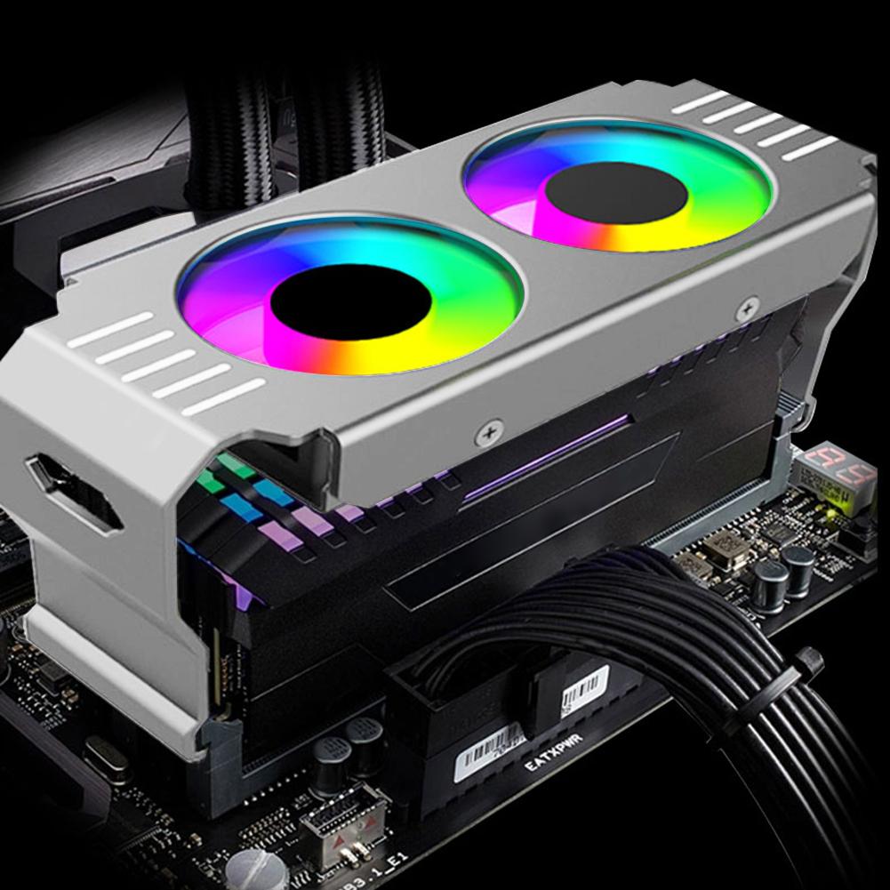 D50 RAM радиатор радиатор DDR4 DDR5 RAM кулер памяти 5V 3PIN ARGB AURA Sync 4Pin PWM двойной вентилятор ПК радиатор охлаждения памяти белый
D50 RAM радиатор радиатор DDR4 DDR5 RAM кулер памяти 5V 3PIN ARGB AURA Sync 4Pin PWM двойной вентилятор ПК радиатор охлаждения памяти белый