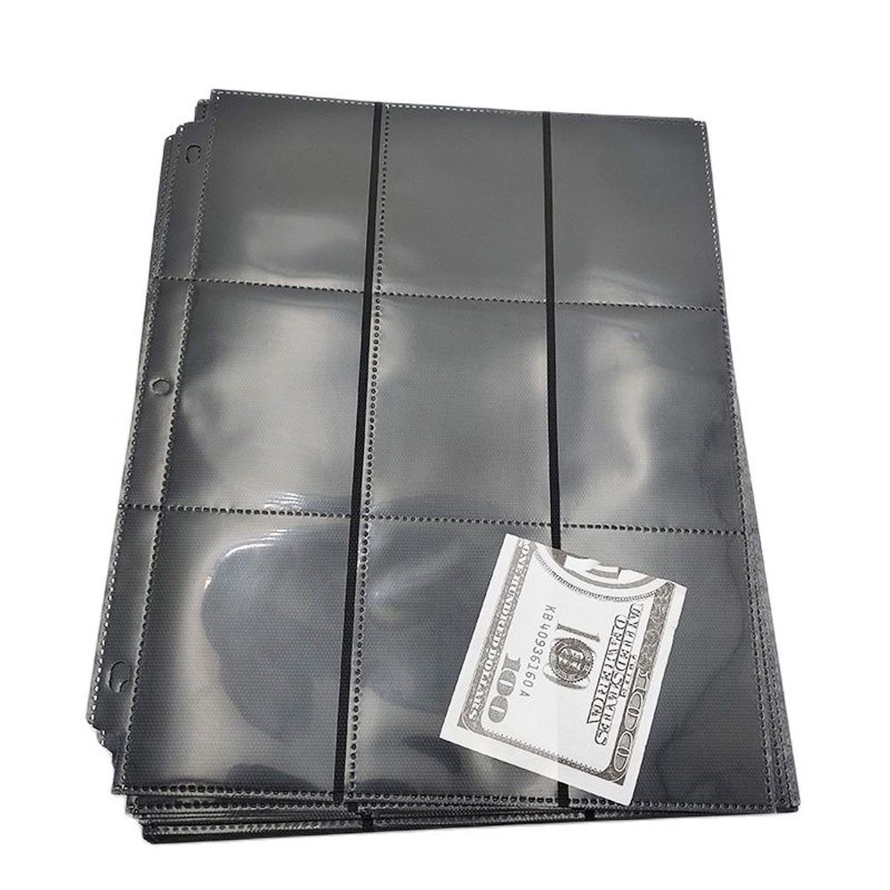 Holder Replacement Collection Album Inner Page Card Album Black Storage Page Loose-leaf Inners
Holder Replacement Collection Album Inner Page Card Album Black Storage Page Loose-leaf Inners