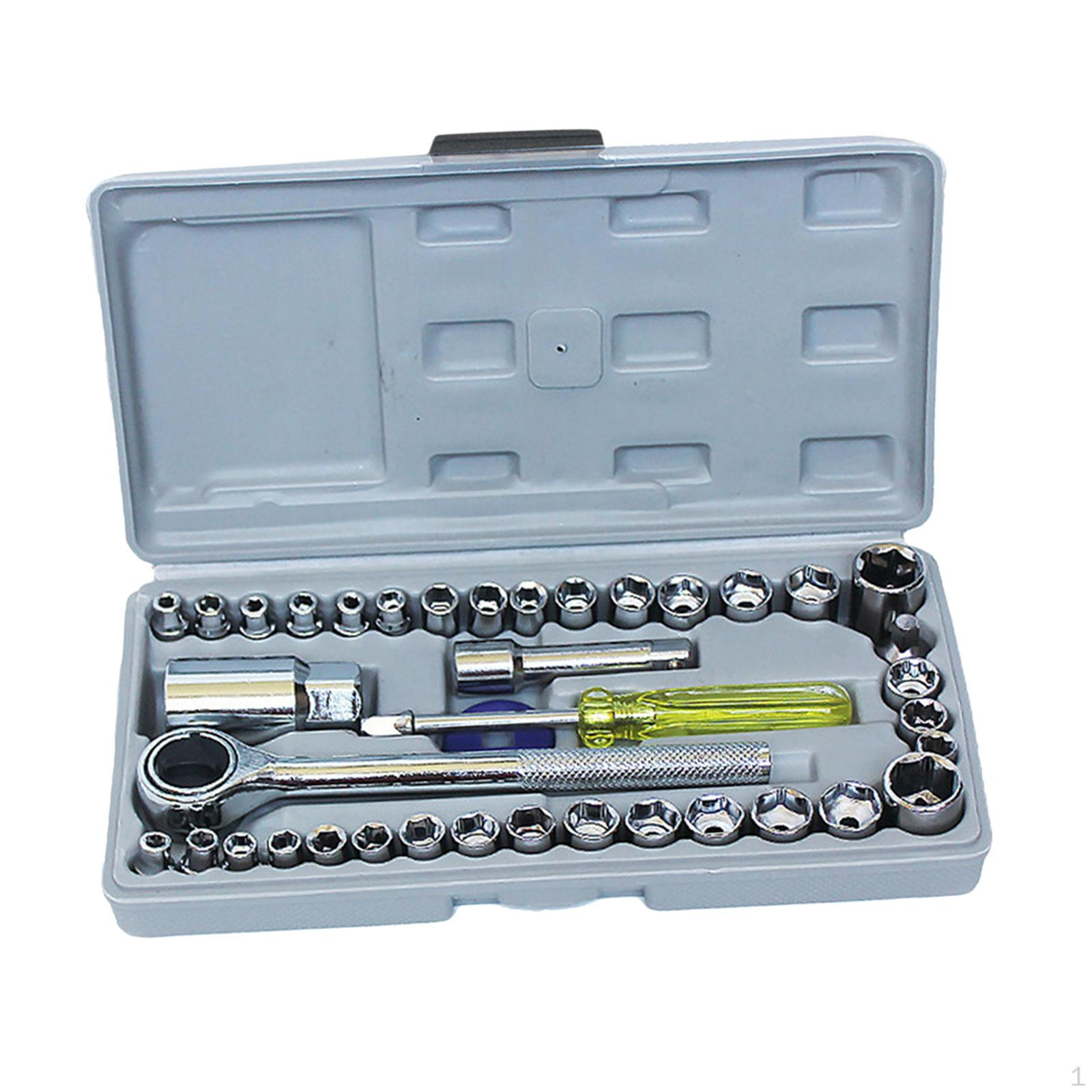40x Hand Tool Sets Professional Socket Wrench Set Fit for Machine Repair Seat Home Motorcycle
40x Hand Tool Sets Professional Socket Wrench Set Fit for Machine Repair Seat Home Motorcycle