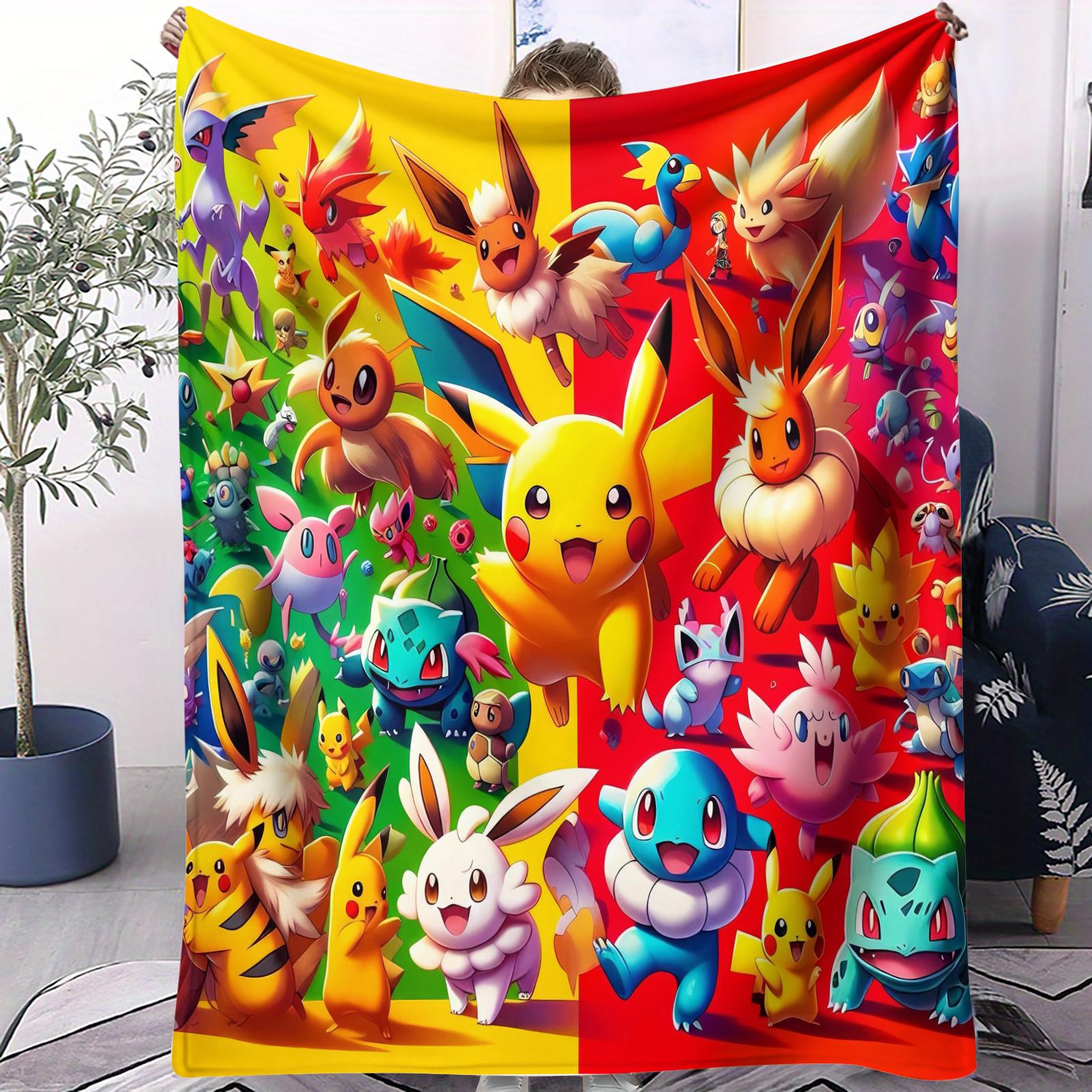 Hot Pokemon Pikachu Cartoon Design Blanket Soft Portable Small Cover Blanket For Bedroom Dormitory Car Napping Pocket Monsters 70x100cm
Hot Pokemon Pikachu Cartoon Design Blanket Soft Portable Small Cover Blanket For Bedroom Dormitory Car Napping Pocket Monsters 70x100cm