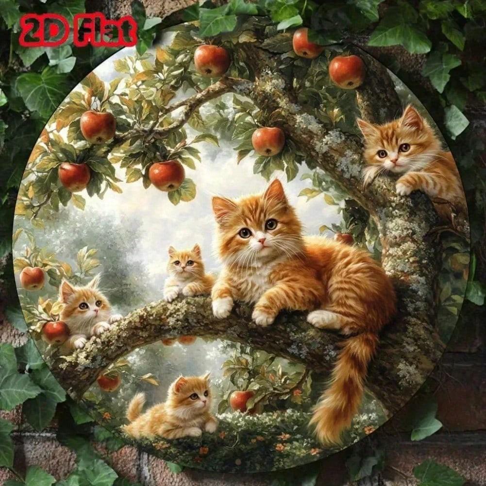 2D Flat Aluminum Wall Art 8x8 Inch Round Metal Sign Kitten on Persimmon Tree Autumn Foliage Decor 20x20 різнокольоровий
2D Flat Aluminum Wall Art 8x8 Inch Round Metal Sign Kitten on Persimmon Tree Autumn Foliage Decor 20x20 різнокольоровий