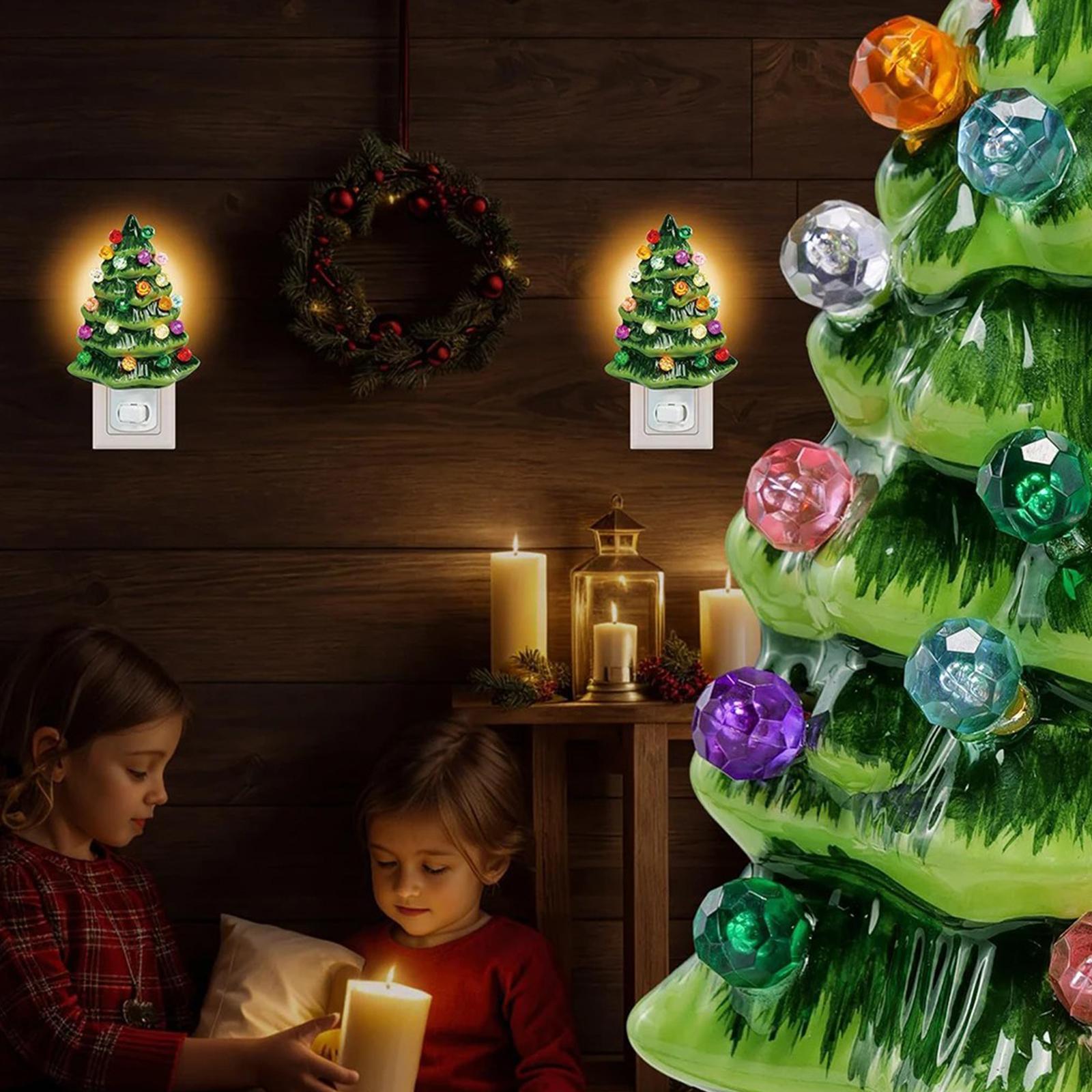 Christmas Tree Night Light with ON/Off Switch Vintage Christmas Night Light Plug in Decorative Retro Christmas Tree Nightlight білий
Christmas Tree Night Light with ON/Off Switch Vintage Christmas Night Light Plug in Decorative Retro Christmas Tree Nightlight білий
