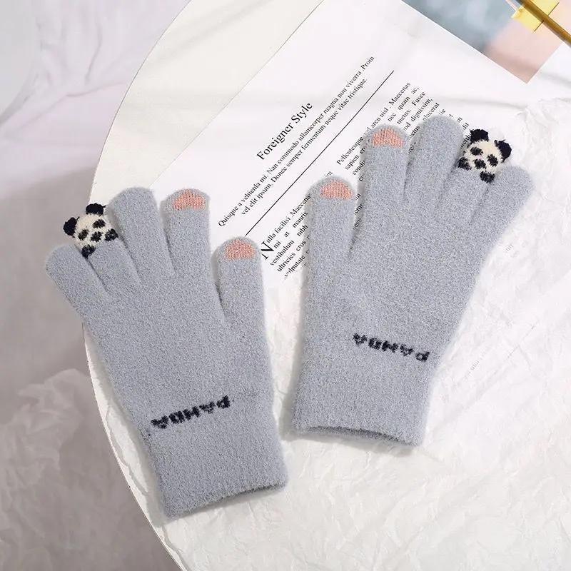 Winter Plush Gloves, Cycling Knitted Gloves, Autumn and Winter Cute Girls Cold Resistant Gloves, Touch Screen Warm Gloves серый
Winter Plush Gloves, Cycling Knitted Gloves, Autumn and Winter Cute Girls Cold Resistant Gloves, Touch Screen Warm Gloves серый