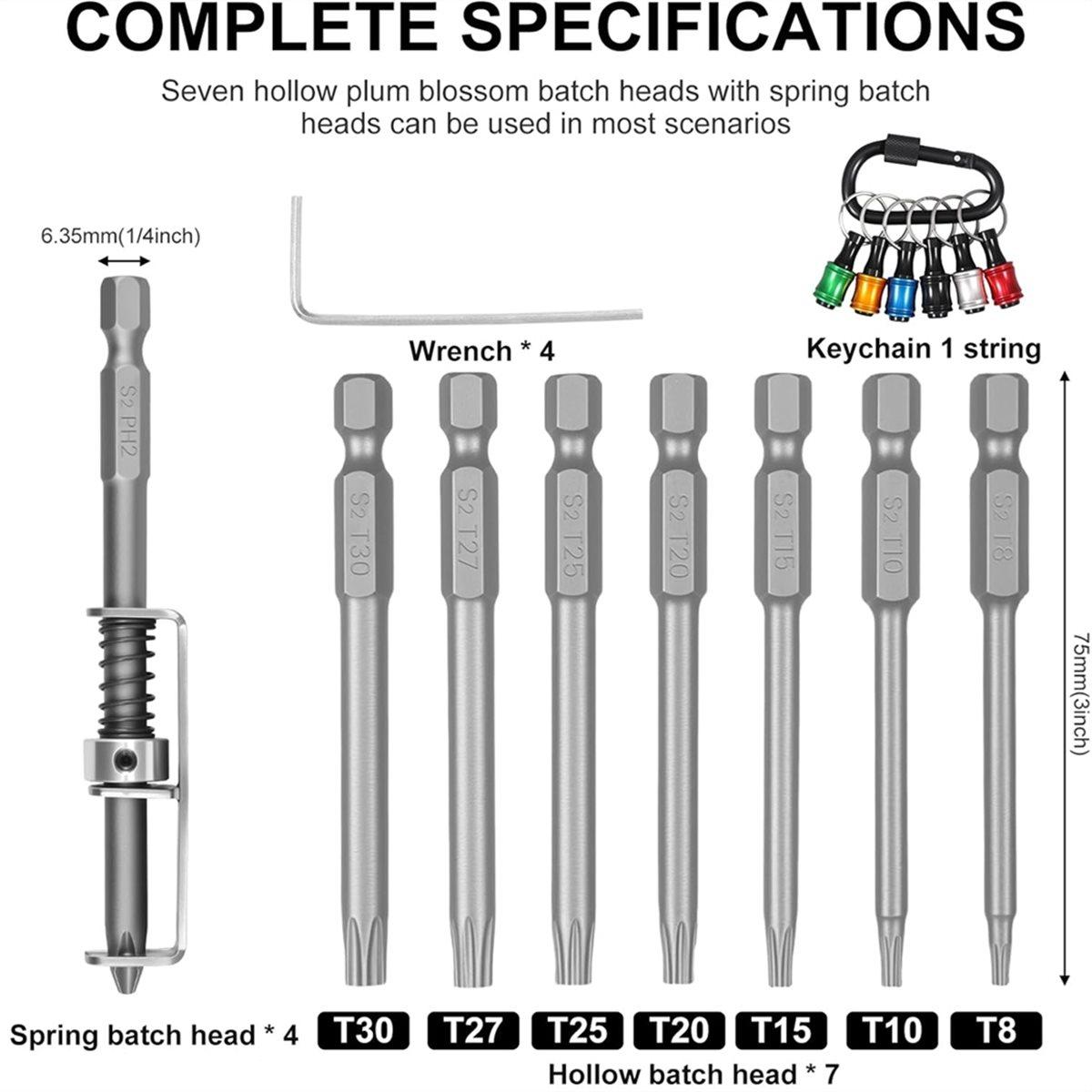 Bit Holder 1/4 Hex Shank Keychain, Spring Loaded Screw Holder Bits, Fast Release Extension Bar Keychain China Mainland
Bit Holder 1/4 Hex Shank Keychain, Spring Loaded Screw Holder Bits, Fast Release Extension Bar Keychain China Mainland