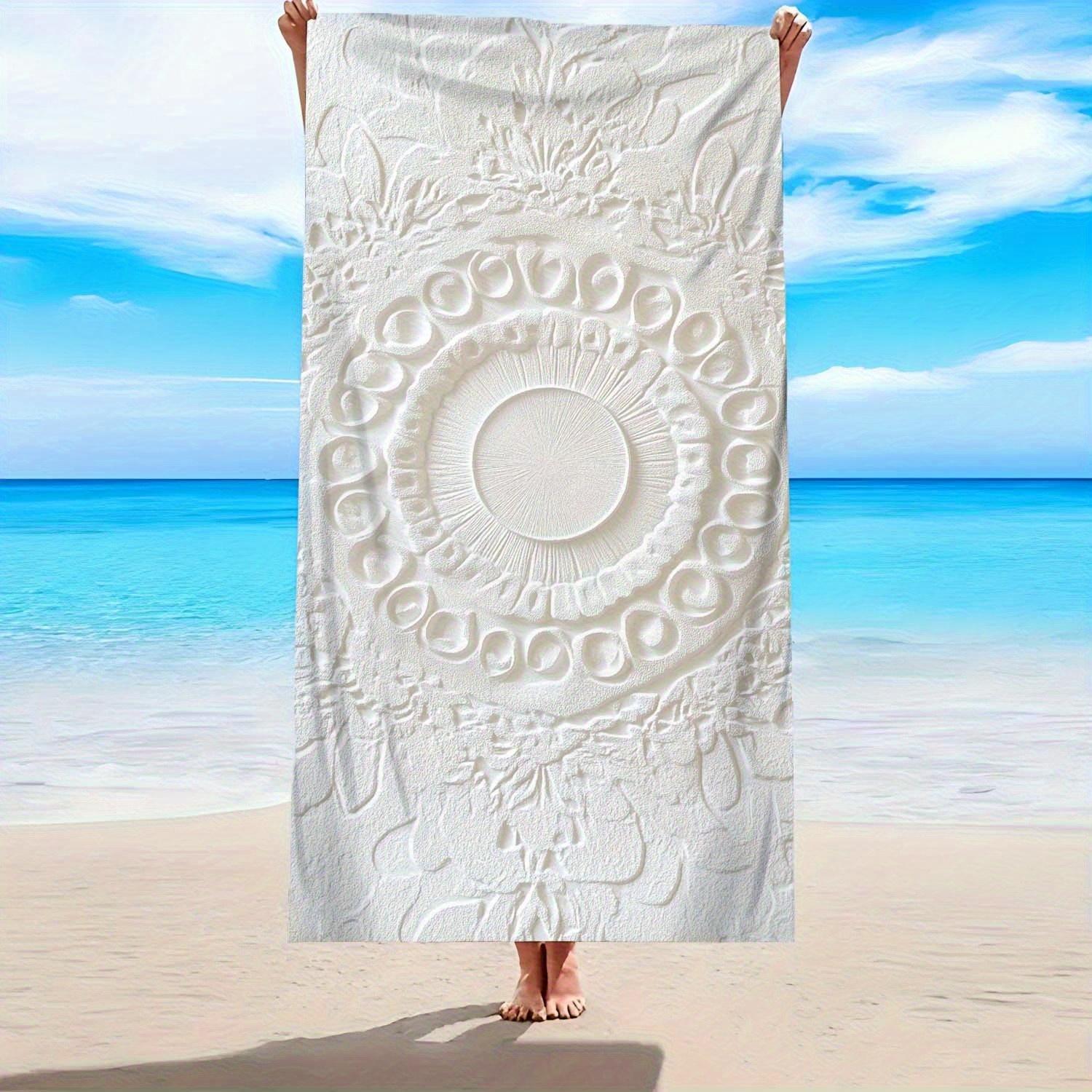 Extra Large Quick-Dry Floral Beach Towel, Lightweight Sand Sun Protection for Pool Travel Yoga Surfing W30*H60(CM)
Extra Large Quick-Dry Floral Beach Towel, Lightweight Sand Sun Protection for Pool Travel Yoga Surfing W30*H60(CM)