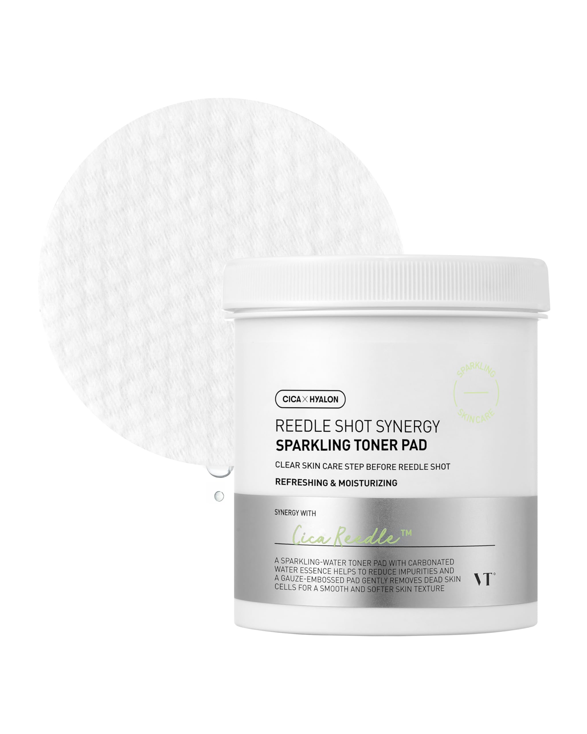 VT COSMETICS Synergy Sparkling Toner Pads (80 pads)
VT COSMETICS Synergy Sparkling Toner Pads (80 pads)