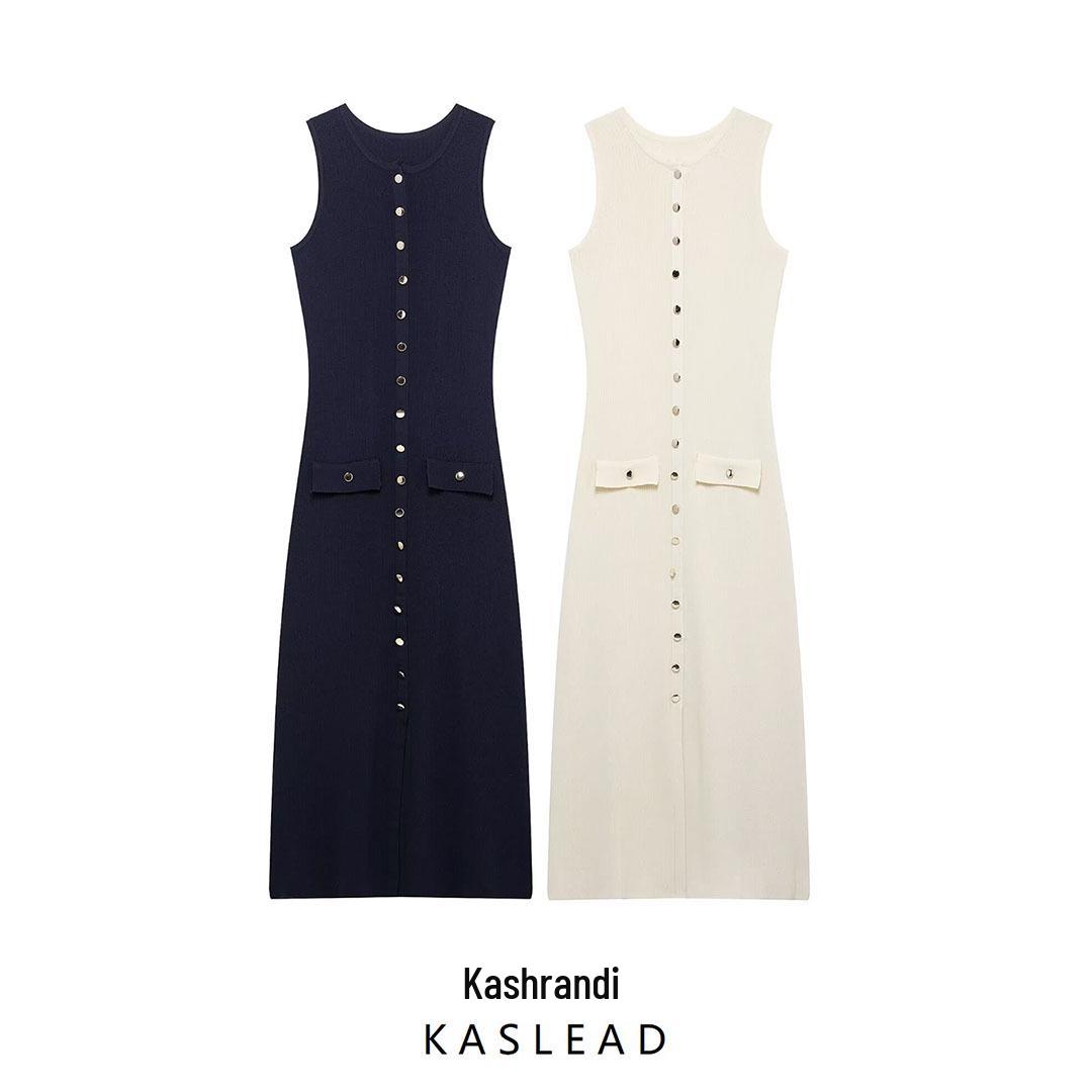 2025 Spring Women s European & American Slim Knit Sleeveless Single-Breasted High-Waisted Dress Small
2025 Spring Women s European & American Slim Knit Sleeveless Single-Breasted High-Waisted Dress Small
