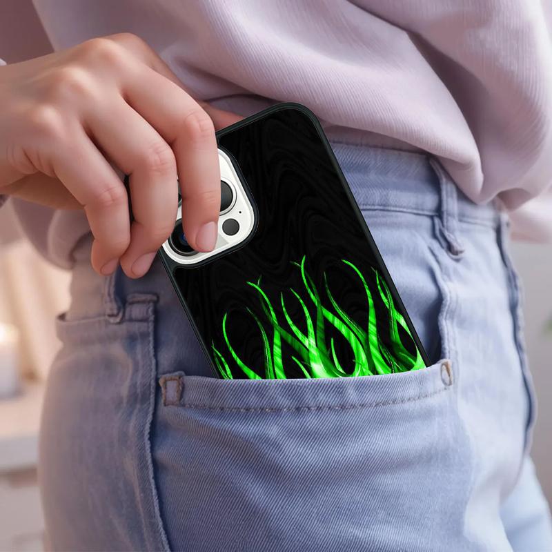 green flame Phone Case For iPhone 17 Air 15 16e 14 13 Pro Max Coque 12 11 Pro Max PLUS cover iPhone 14pro max
green flame Phone Case For iPhone 17 Air 15 16e 14 13 Pro Max Coque 12 11 Pro Max PLUS cover iPhone 14pro max